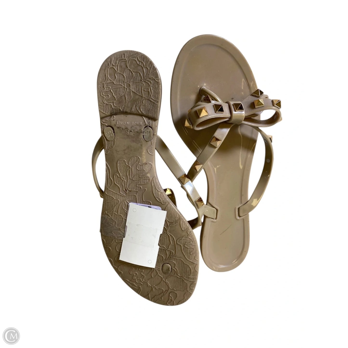 Sandals Flip Flops By Cmc In Taupe, Size: 7.5