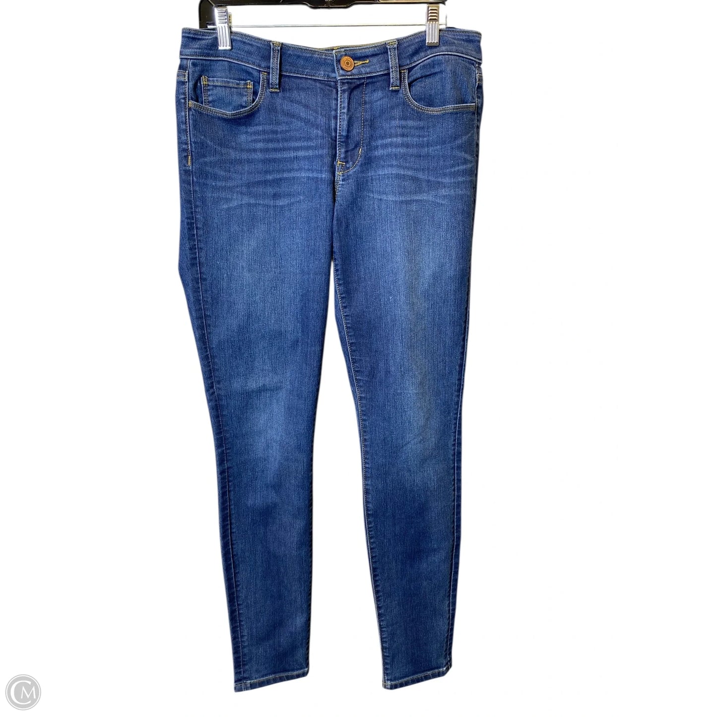 Jeans Skinny By Loft In Blue, Size: 8