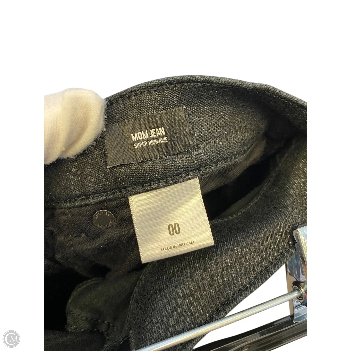 Jeans Straight By Express In Black, Size: Xxs