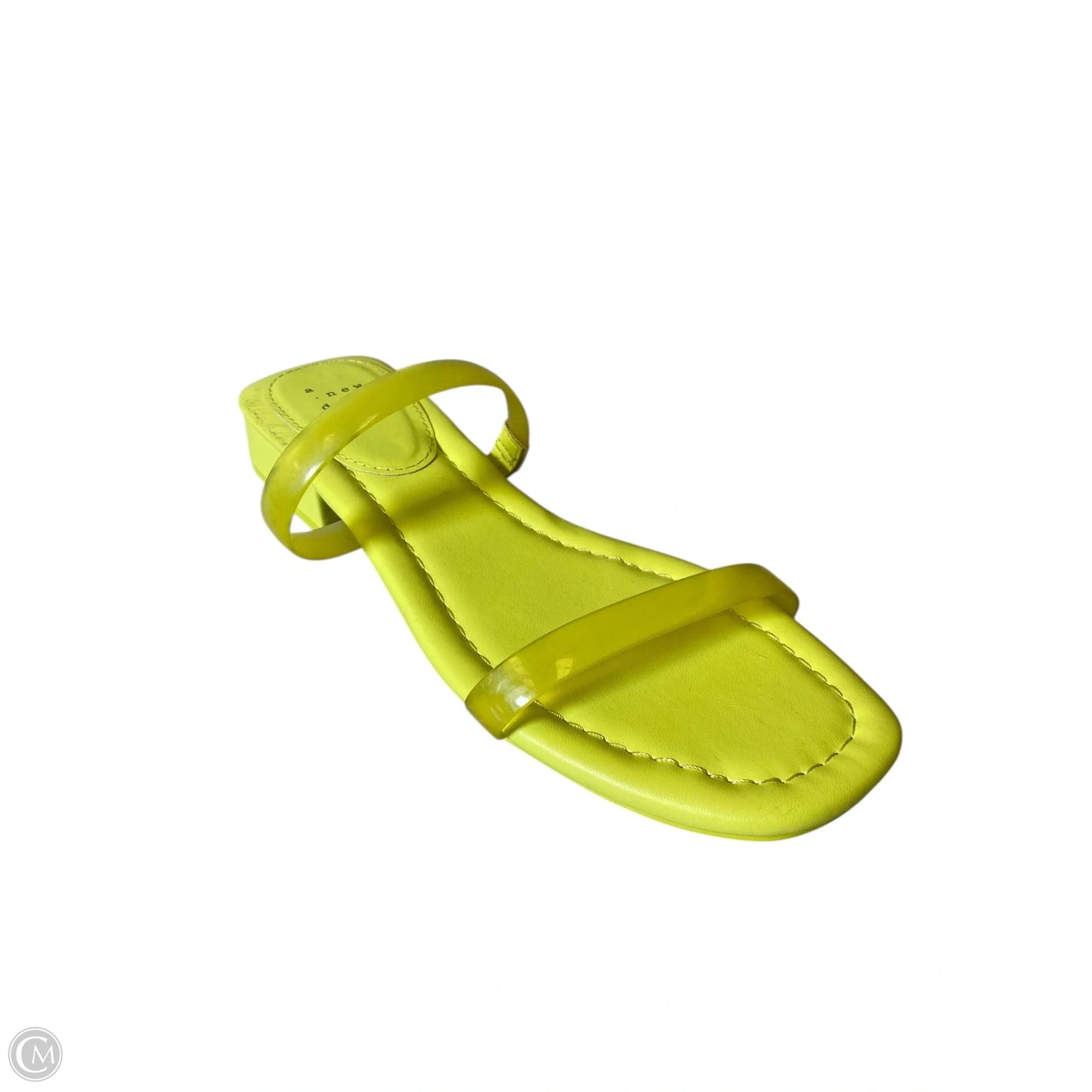 Sandals Flats By A New Day In Chartreuse, Size: 9