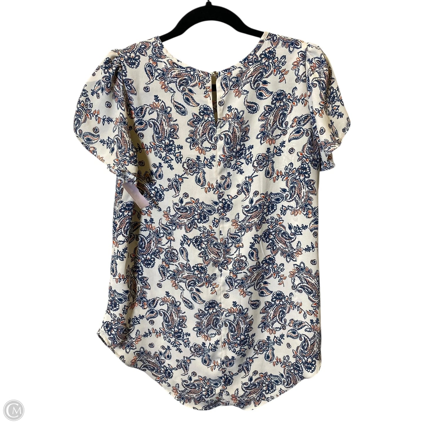 Top Short Sleeve By Cato In Multi-colored, Size: S