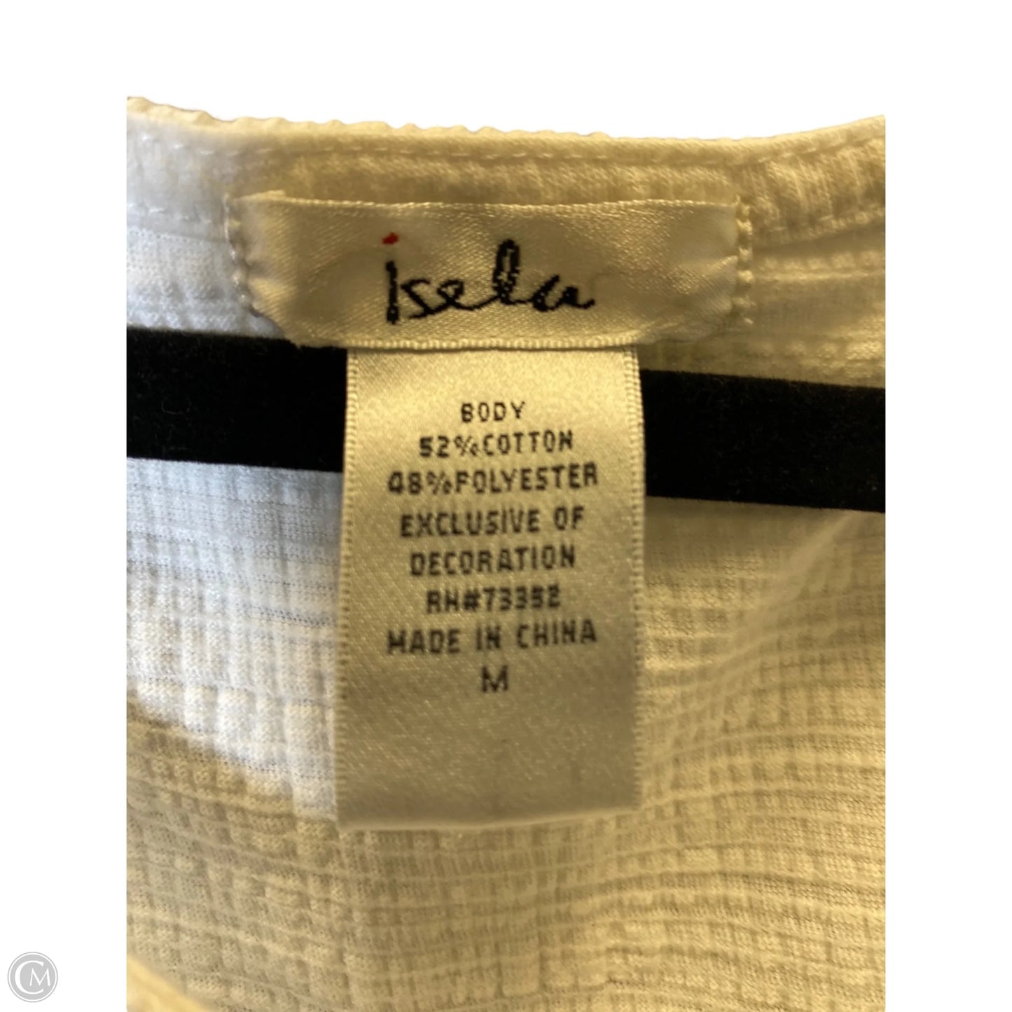 Top Sleeveless By Cmc In White, Size: M