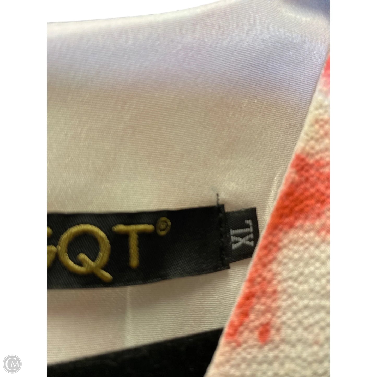 Dress Casual Short By Clothes Mentor In Pink & White, Size: Xl