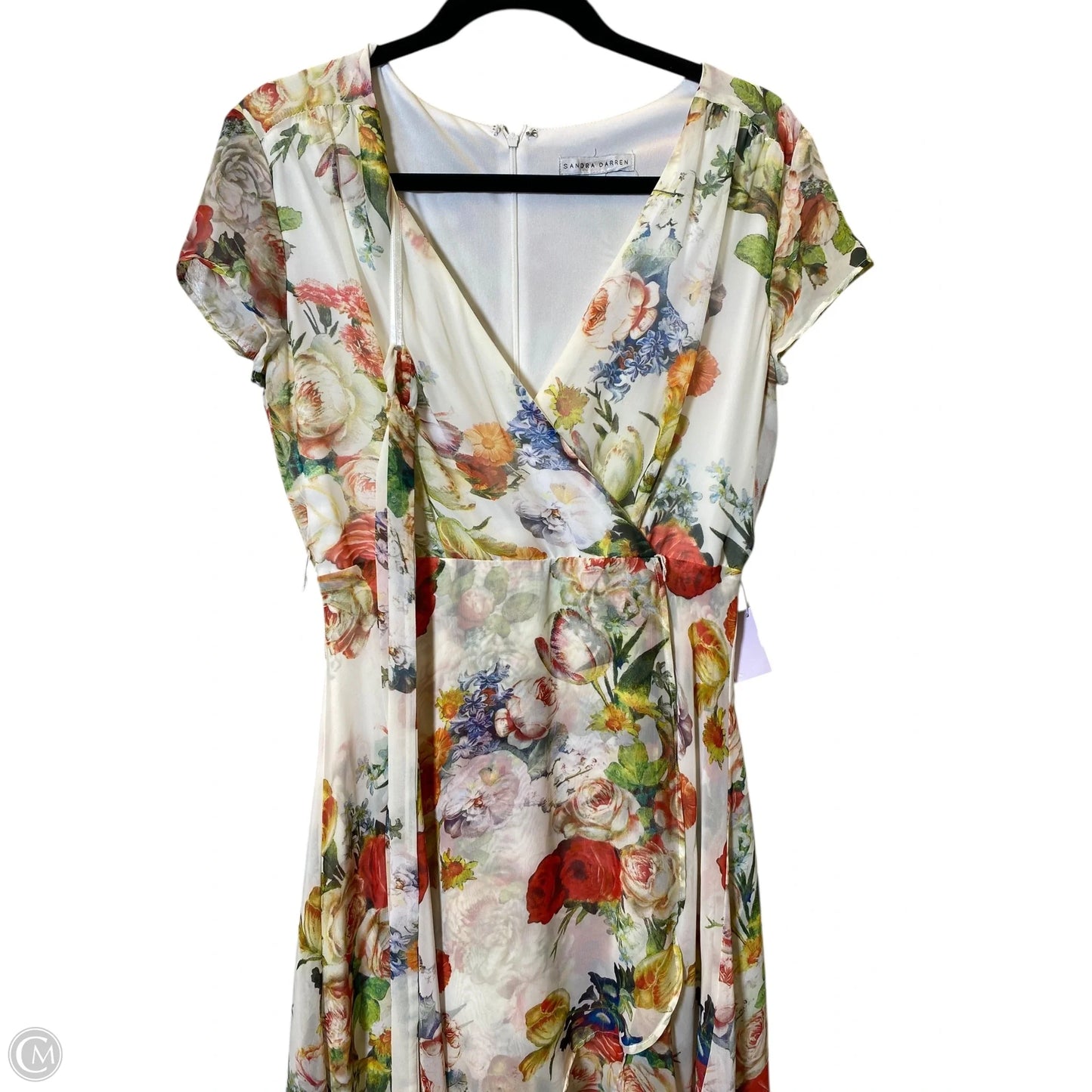 Dress Casual Midi By Sandra Darren In Floral Print, Size: 6