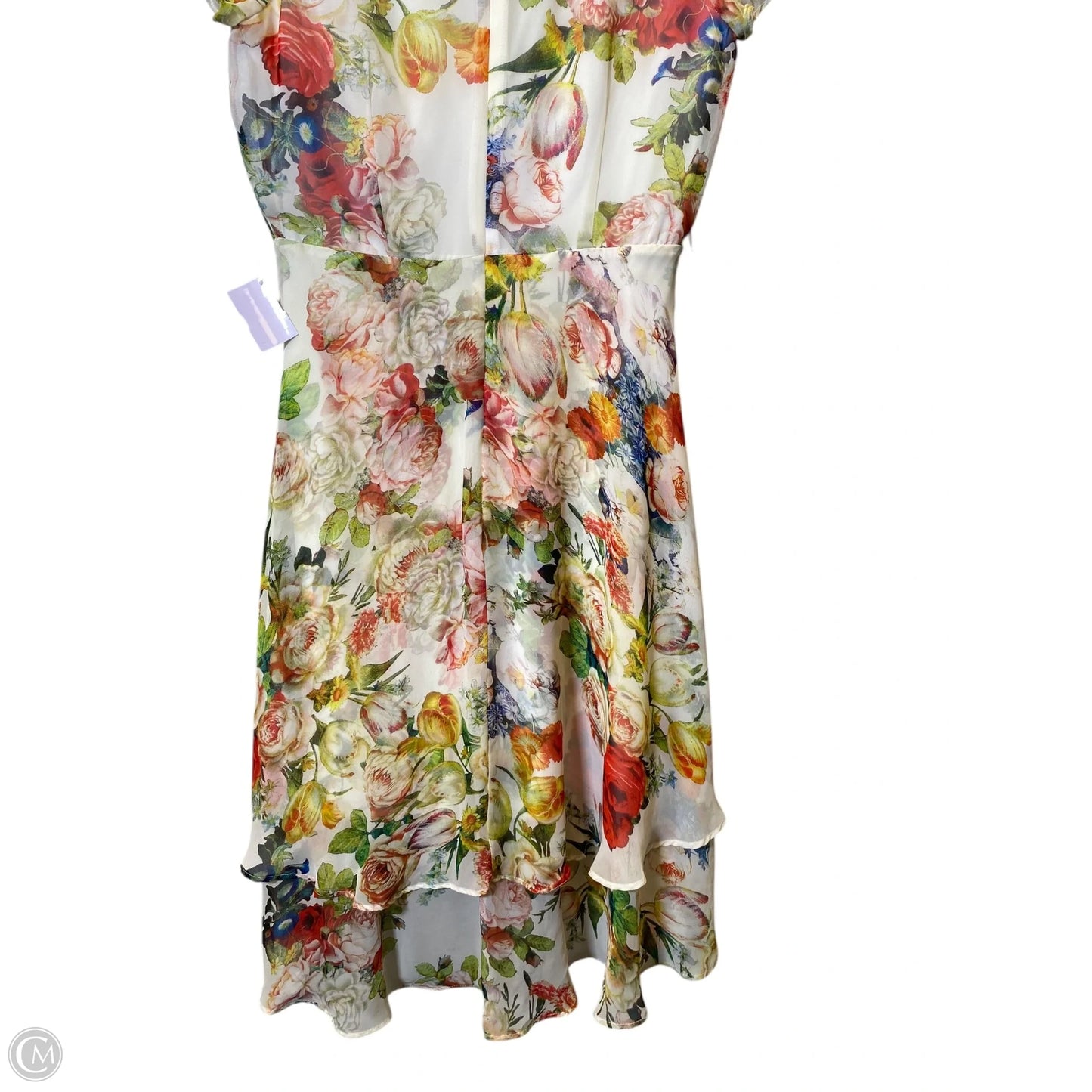 Dress Casual Midi By Sandra Darren In Floral Print, Size: 6