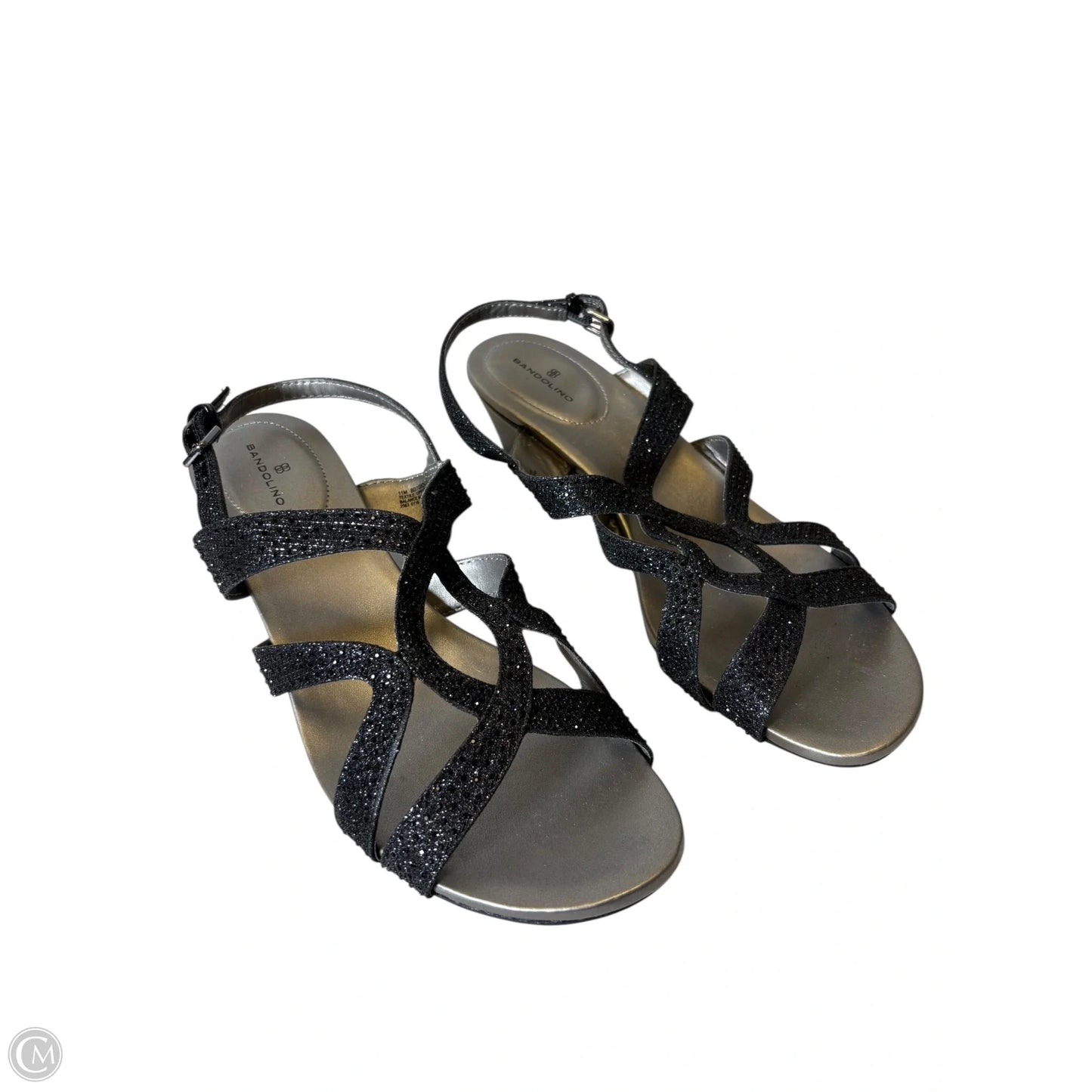 Sandals Flats By Bandolino In Black, Size: 11