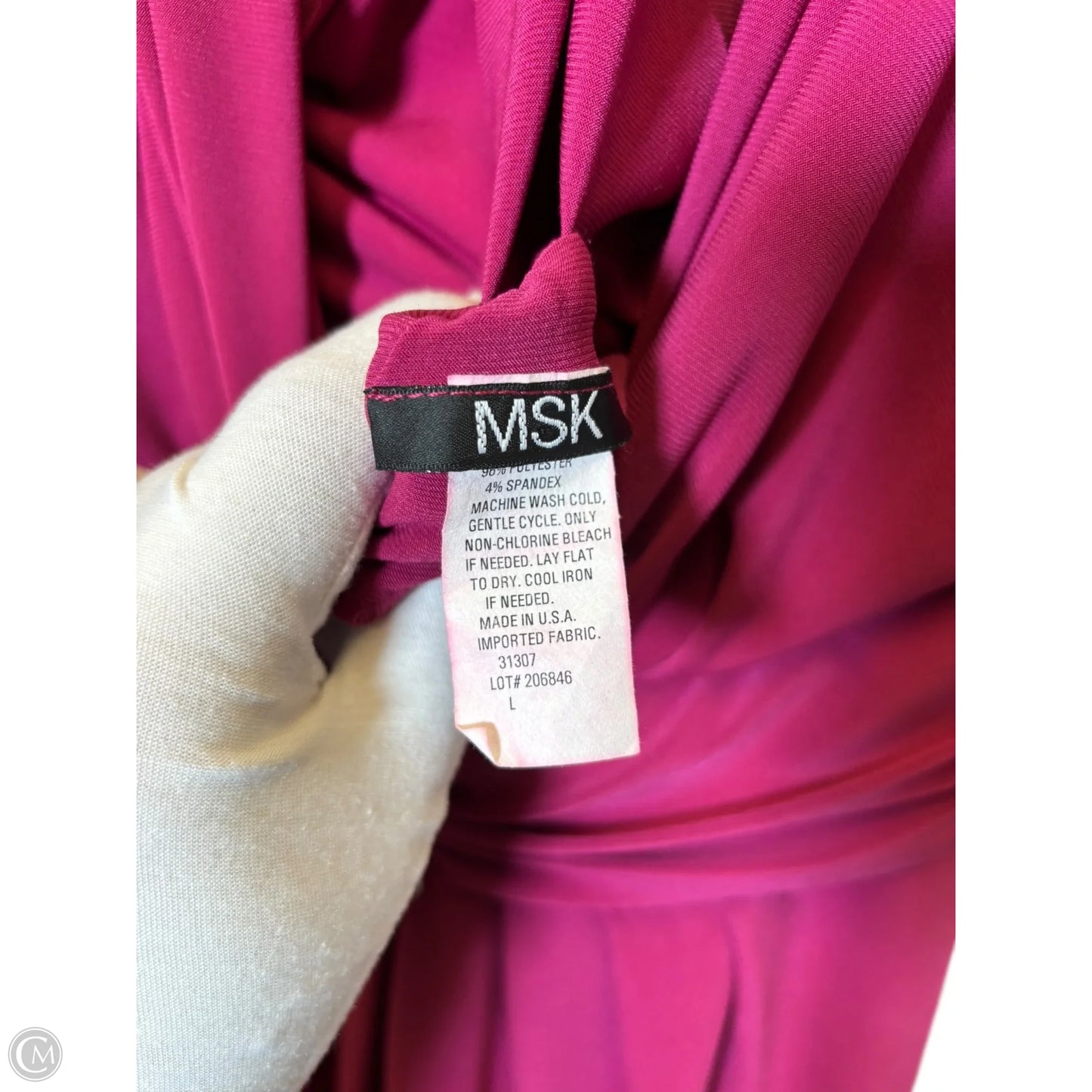 Top Sleeveless By Msk In Mauve, Size: L