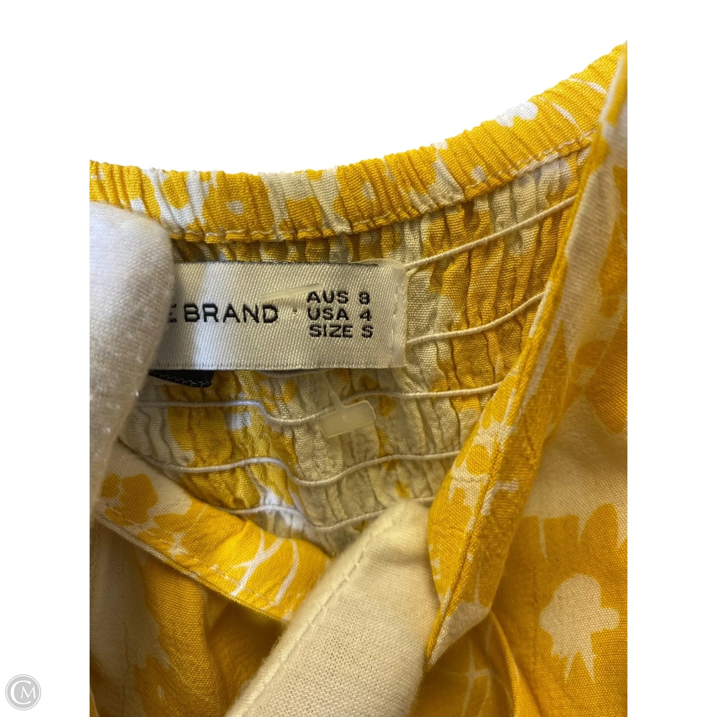 Jumpsuit By Faithfull The Brand In White & Yellow, Size: 4