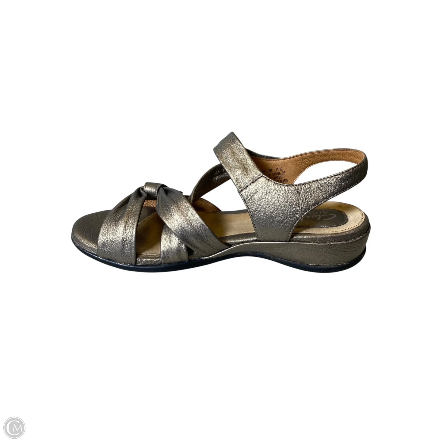 Sandals Flats By Clarks In Gold, Size: 8