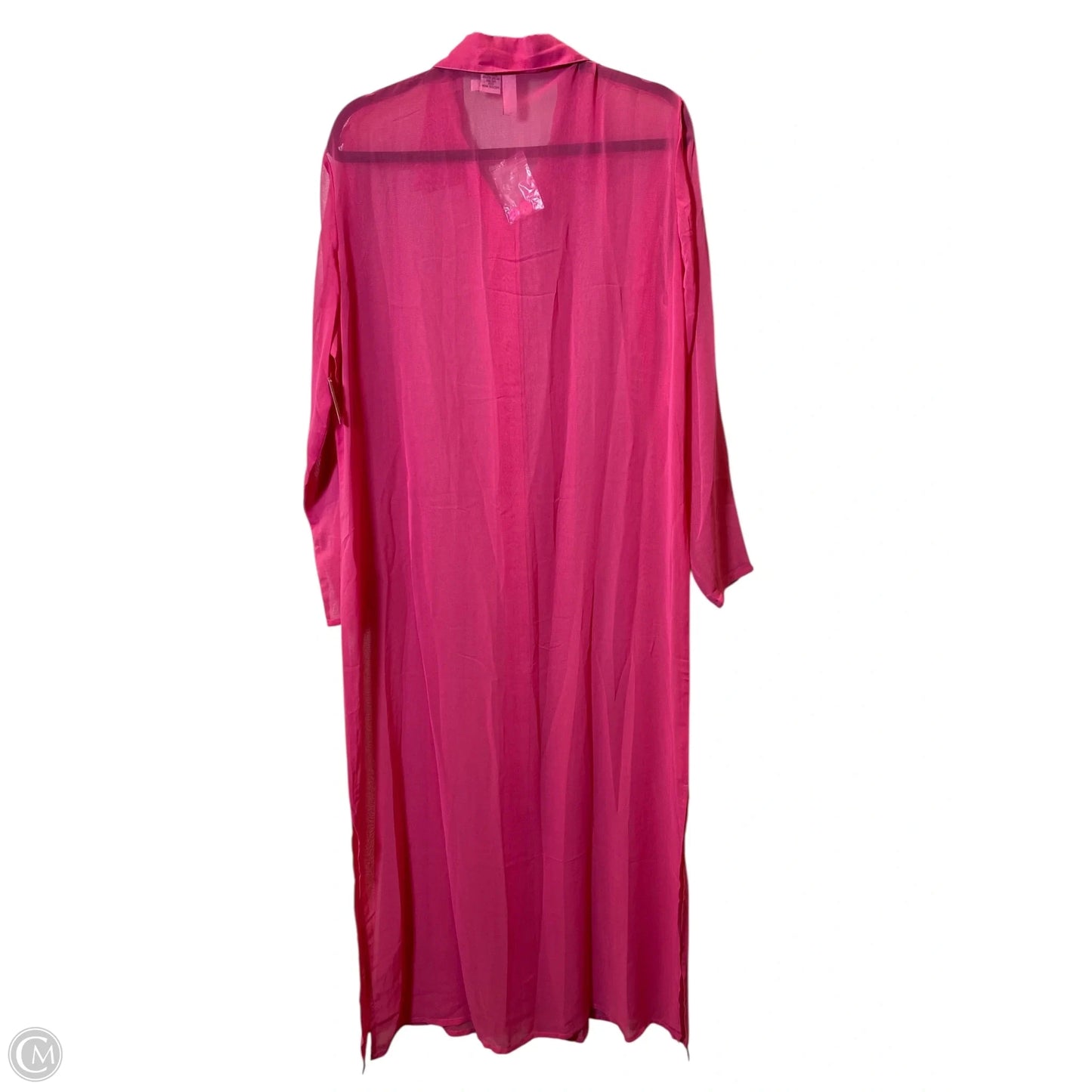 Tunic Long Sleeve By Sun Streak In Pink, Size: 1x