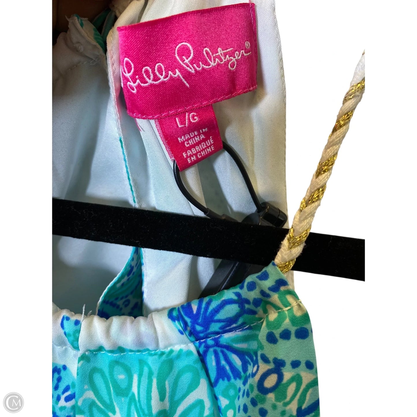 Top Sleeveless Designer By Lilly Pulitzer In Blue, Size: L