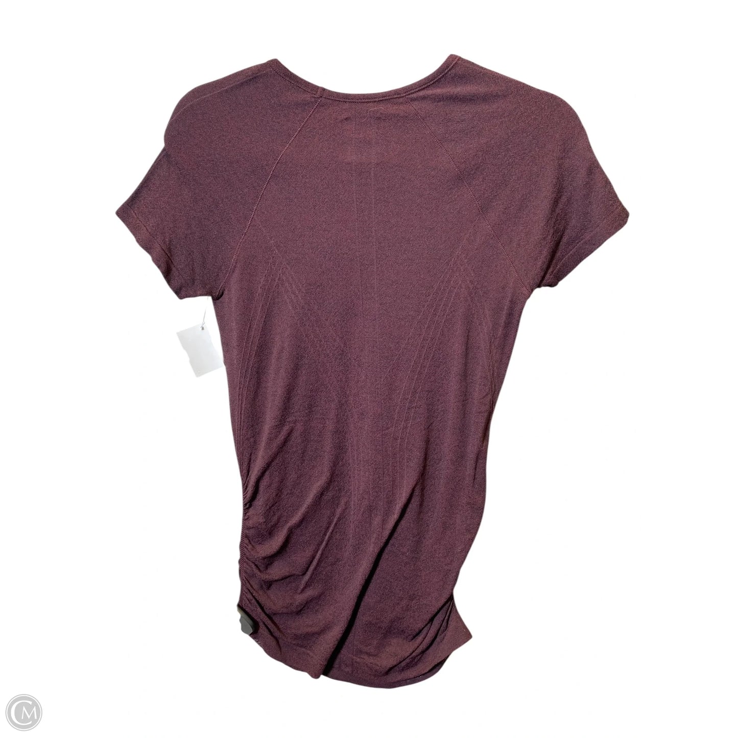 Athletic Top Short Sleeve By Athleta In Maroon, Size: S