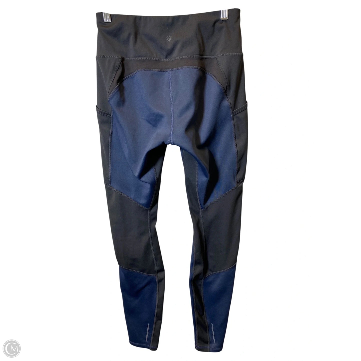 Athletic Leggings By Athleta In Black & Blue, Size: M