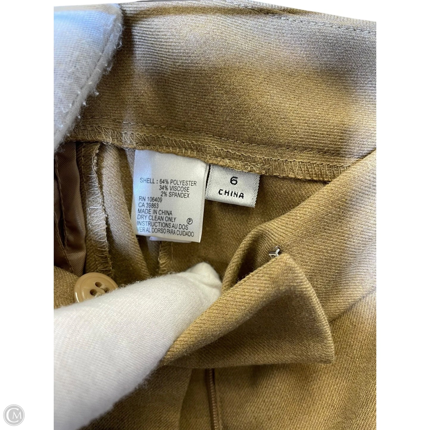 Pants Dress By Tahari By Arthur Levine In Beige, Size: 6