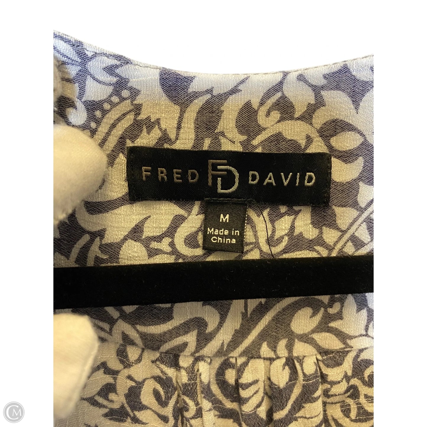 Blouse 3/4 Sleeve By Fred David In Paisley Print, Size: M