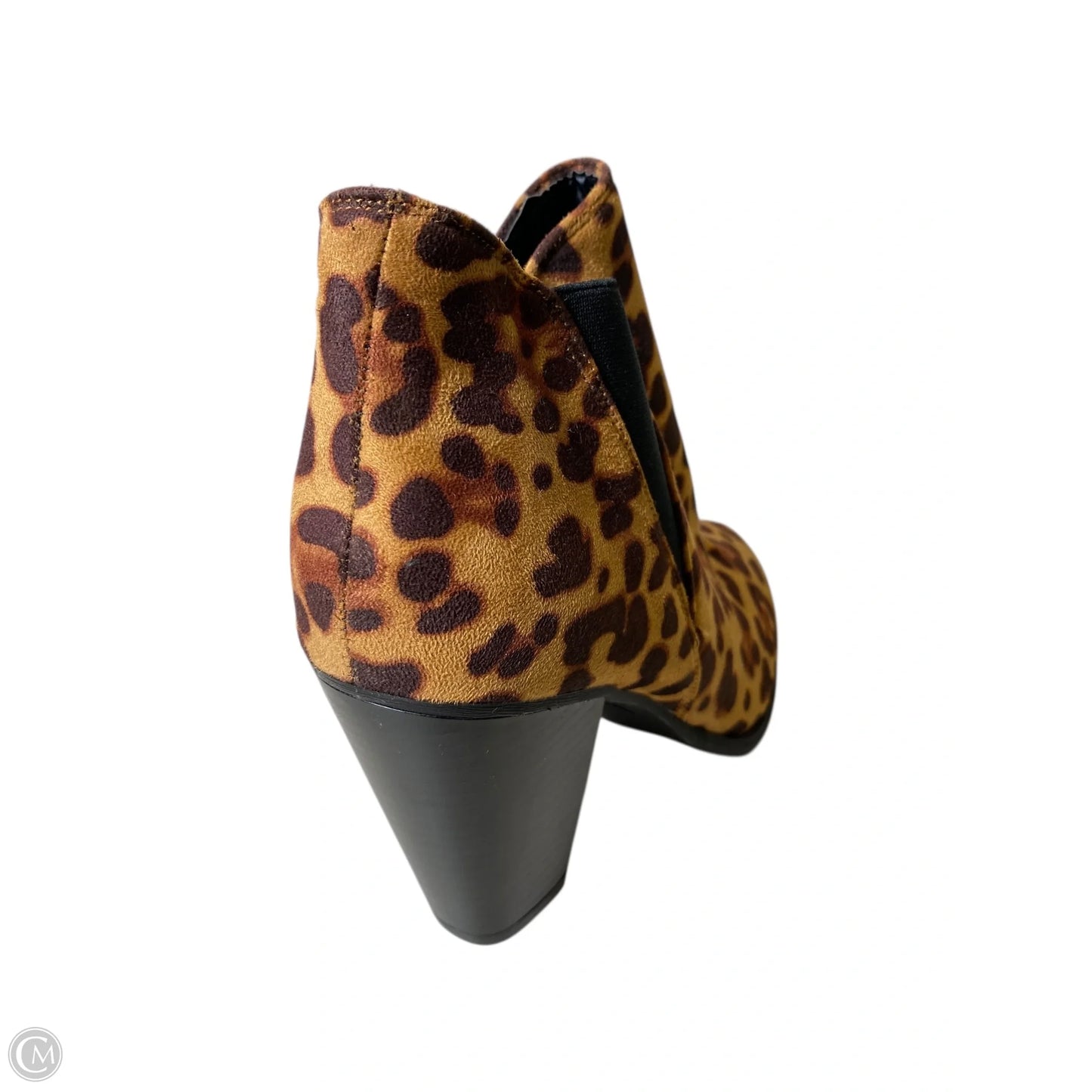 Boots Ankle Heels By Forever In Animal Print, Size: 9