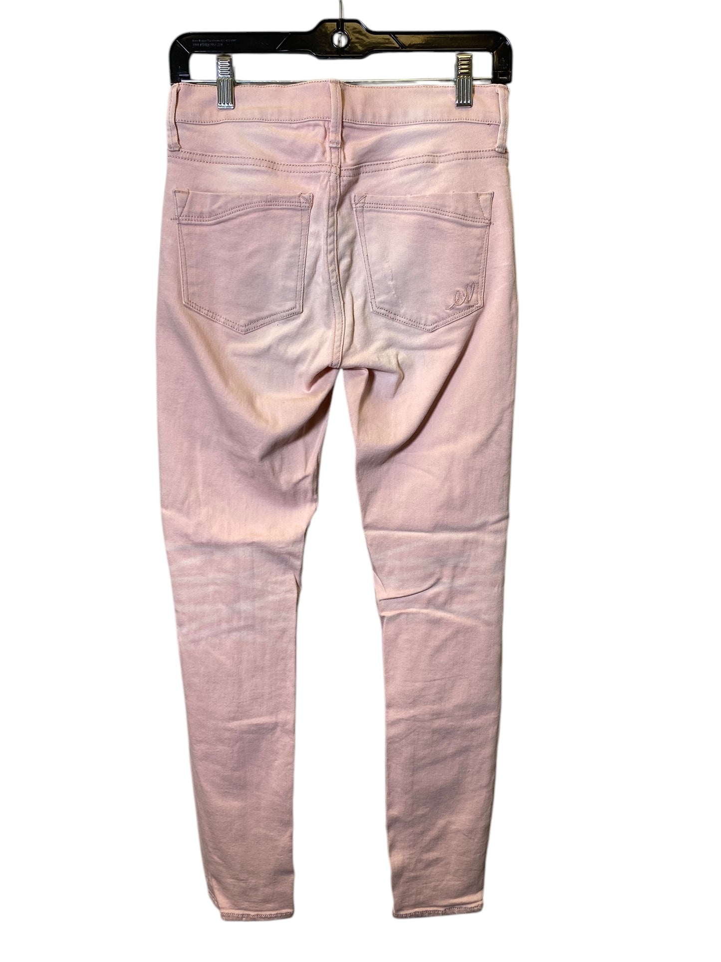 Jeans Skinny By Express In Pink, Size: 0