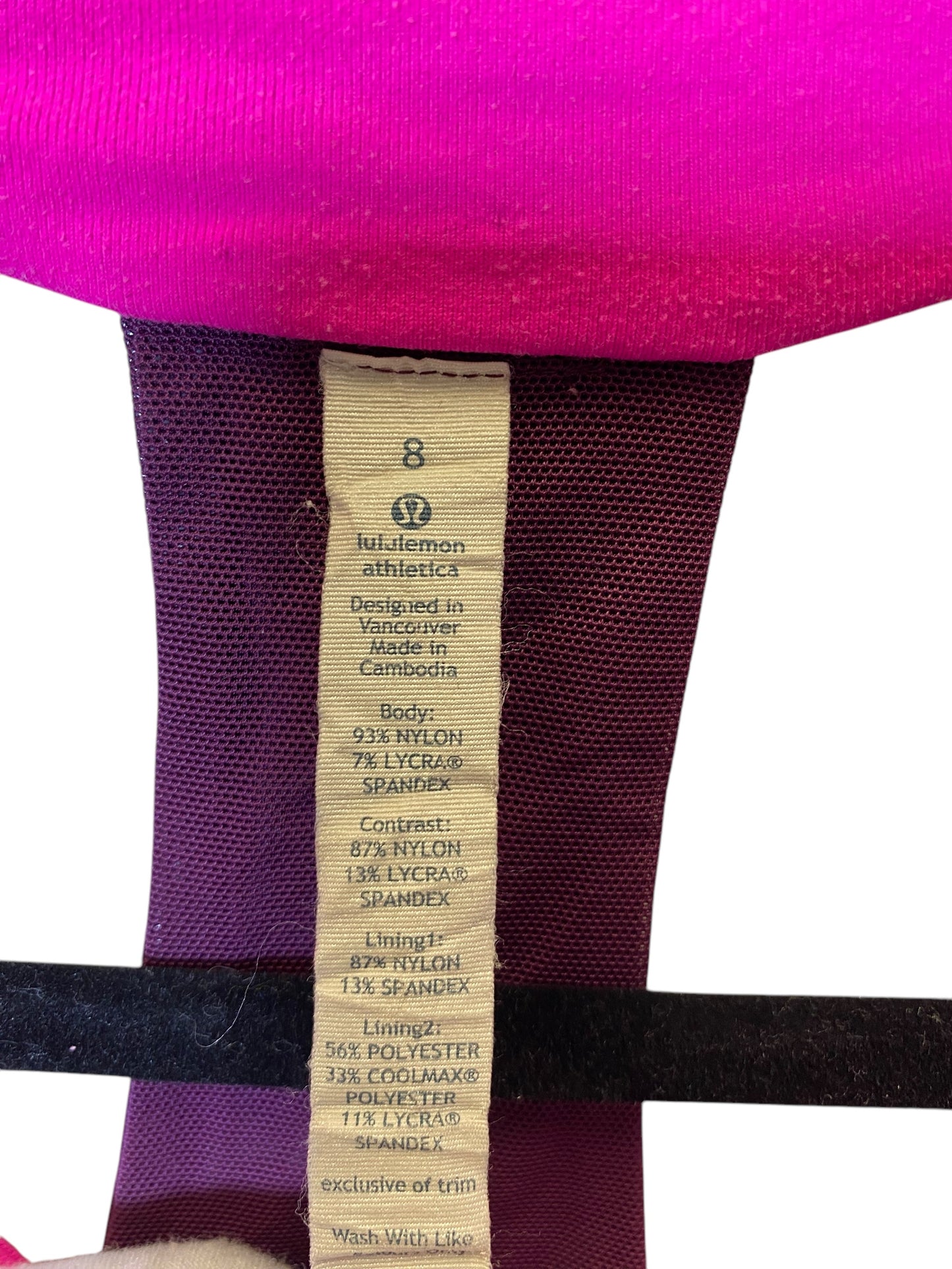 Athletic Tank Top By Lululemon In Pink, Size: M