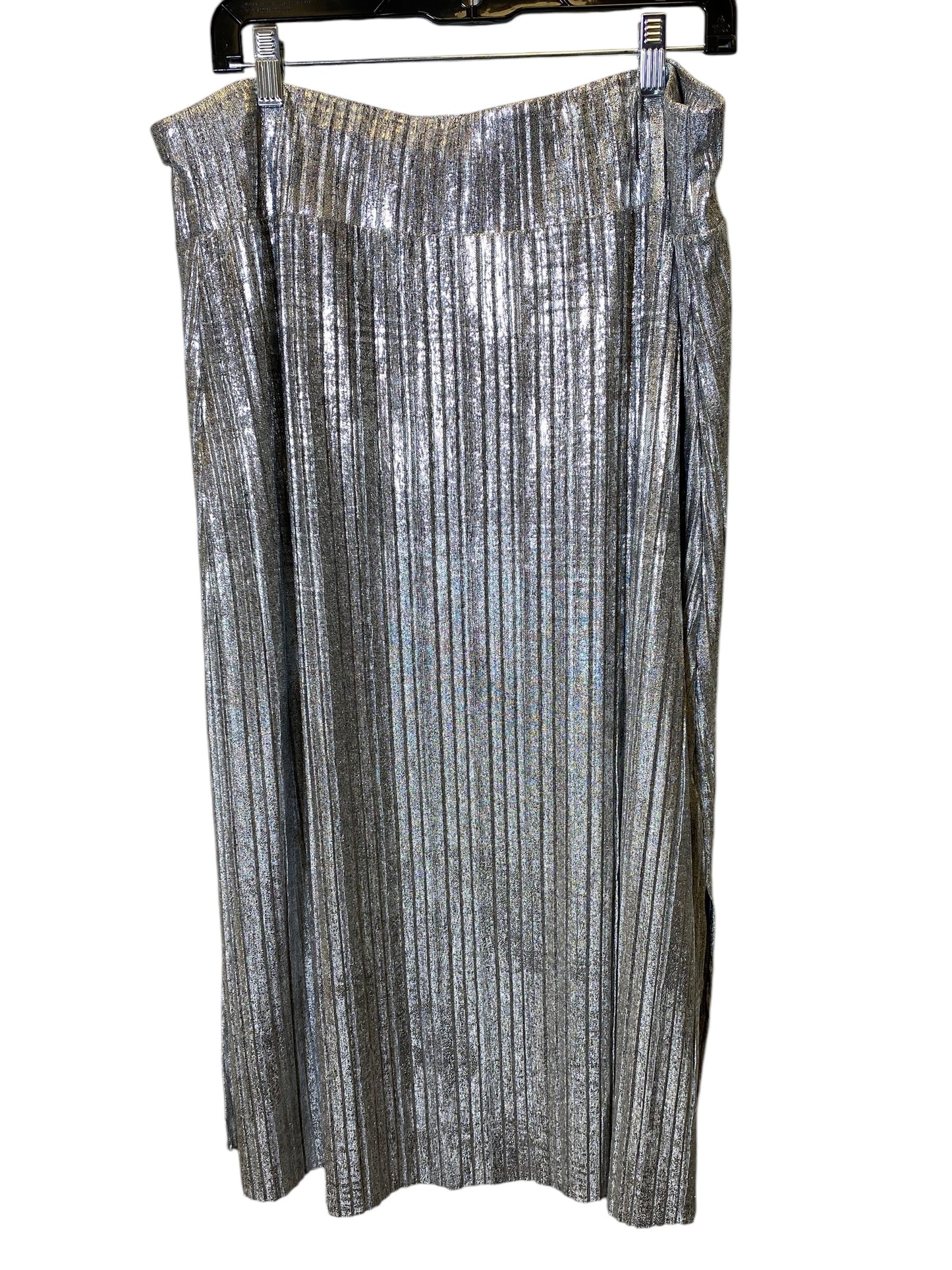 Skirt Midi By Zozo In Silver, Size: Xl