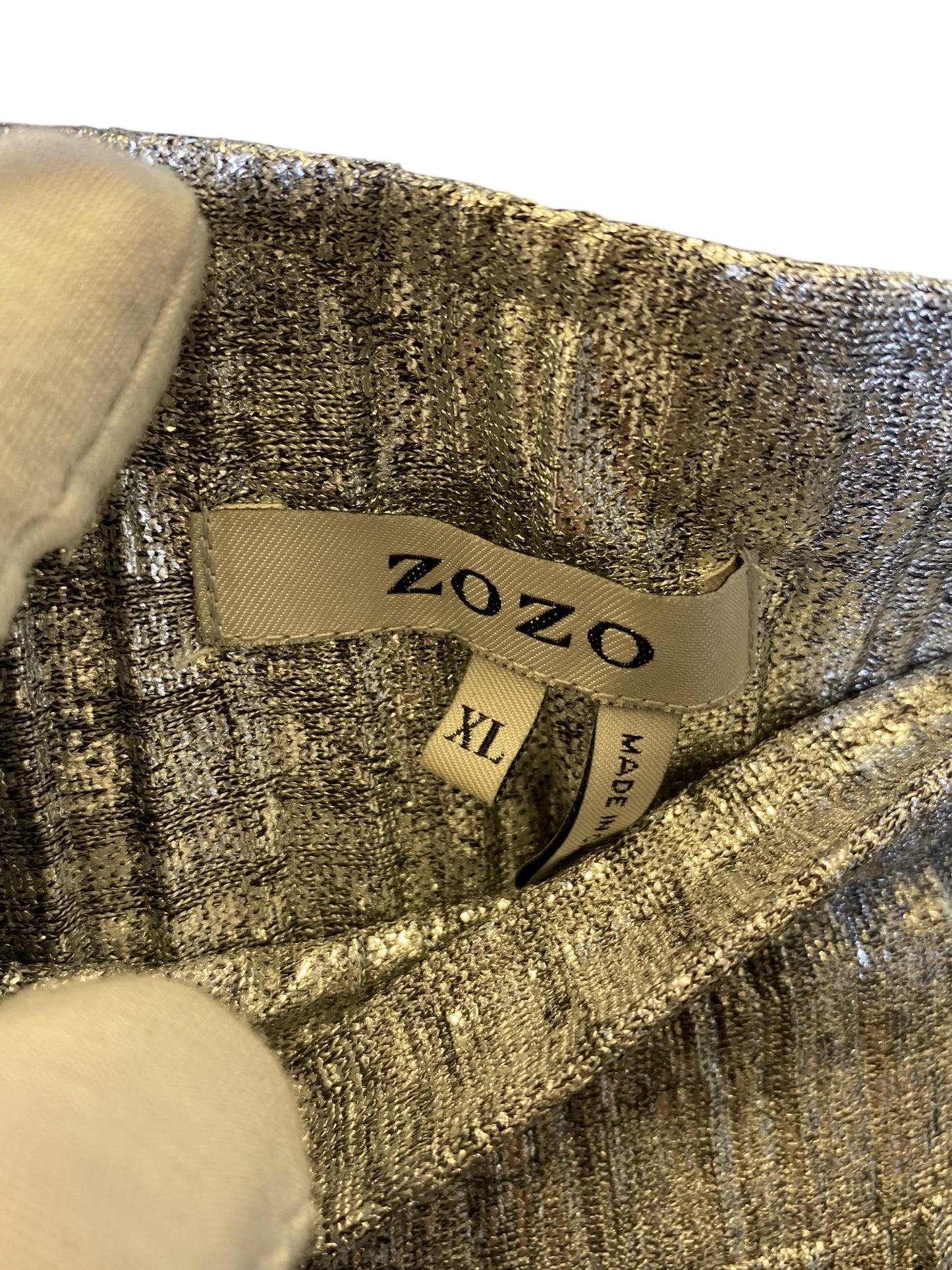 Skirt Midi By Zozo In Silver, Size: Xl