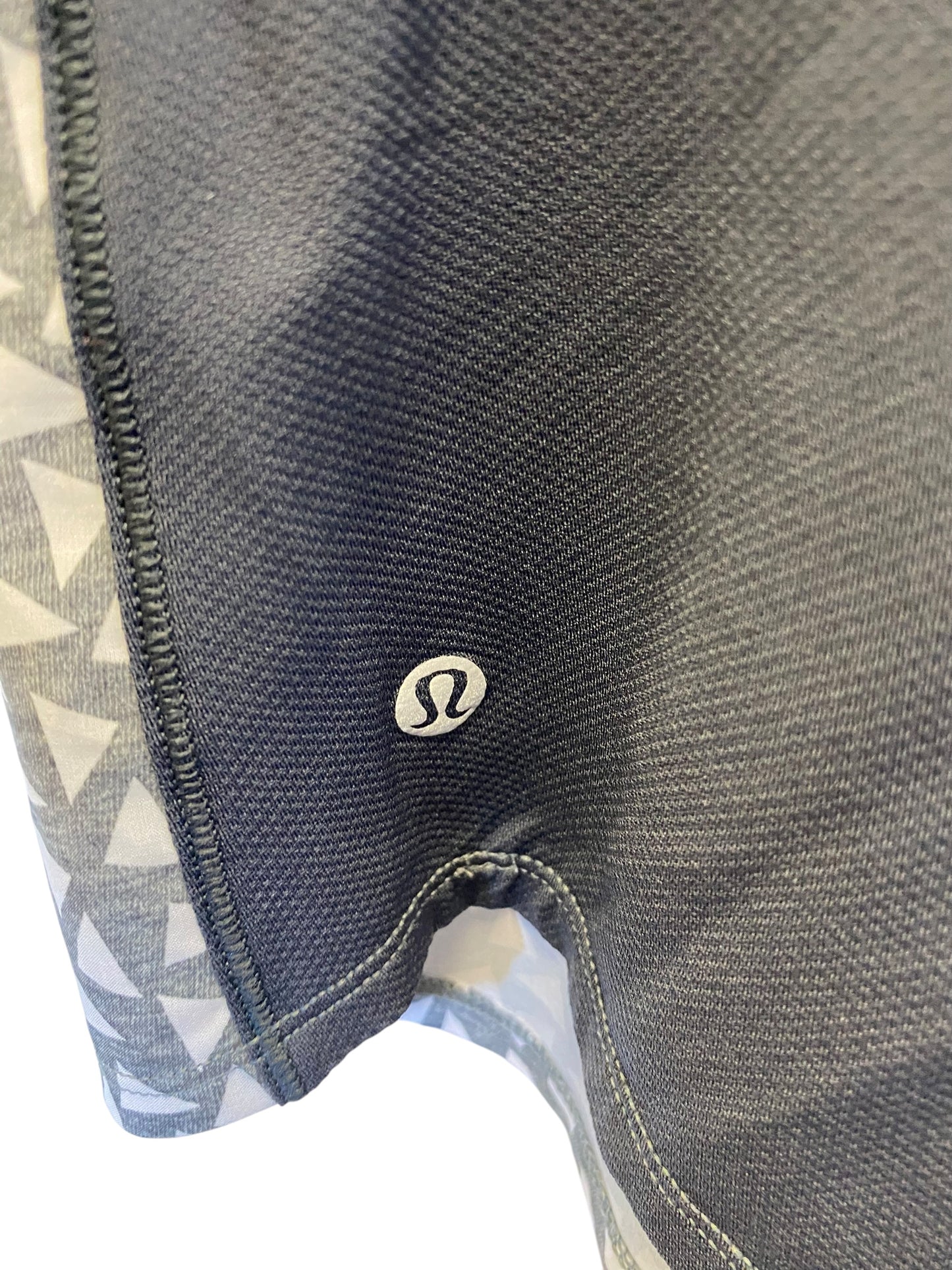 Athletic Tank Top By Lululemon In Grey & White, Size: M