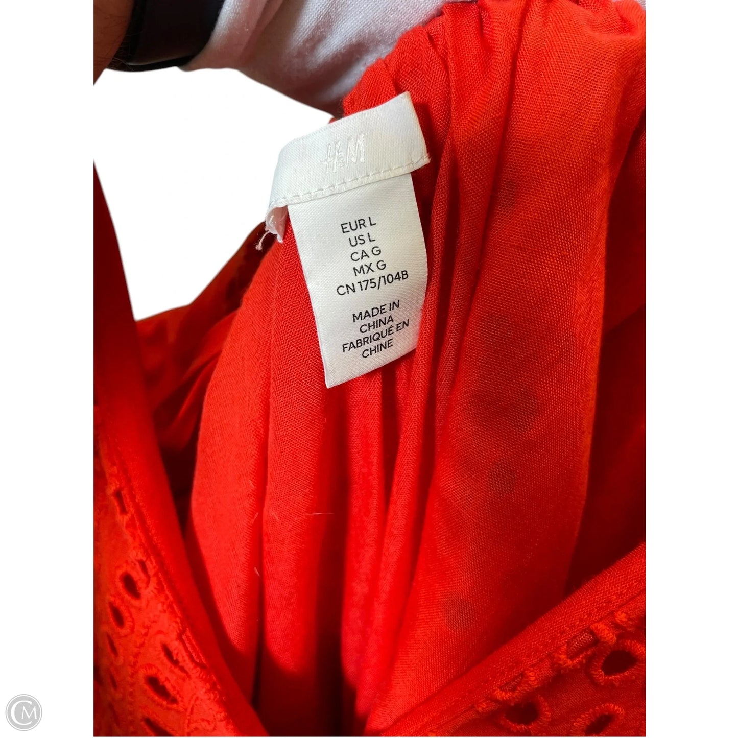 Dress Casual Short By H&m In Red, Size: L