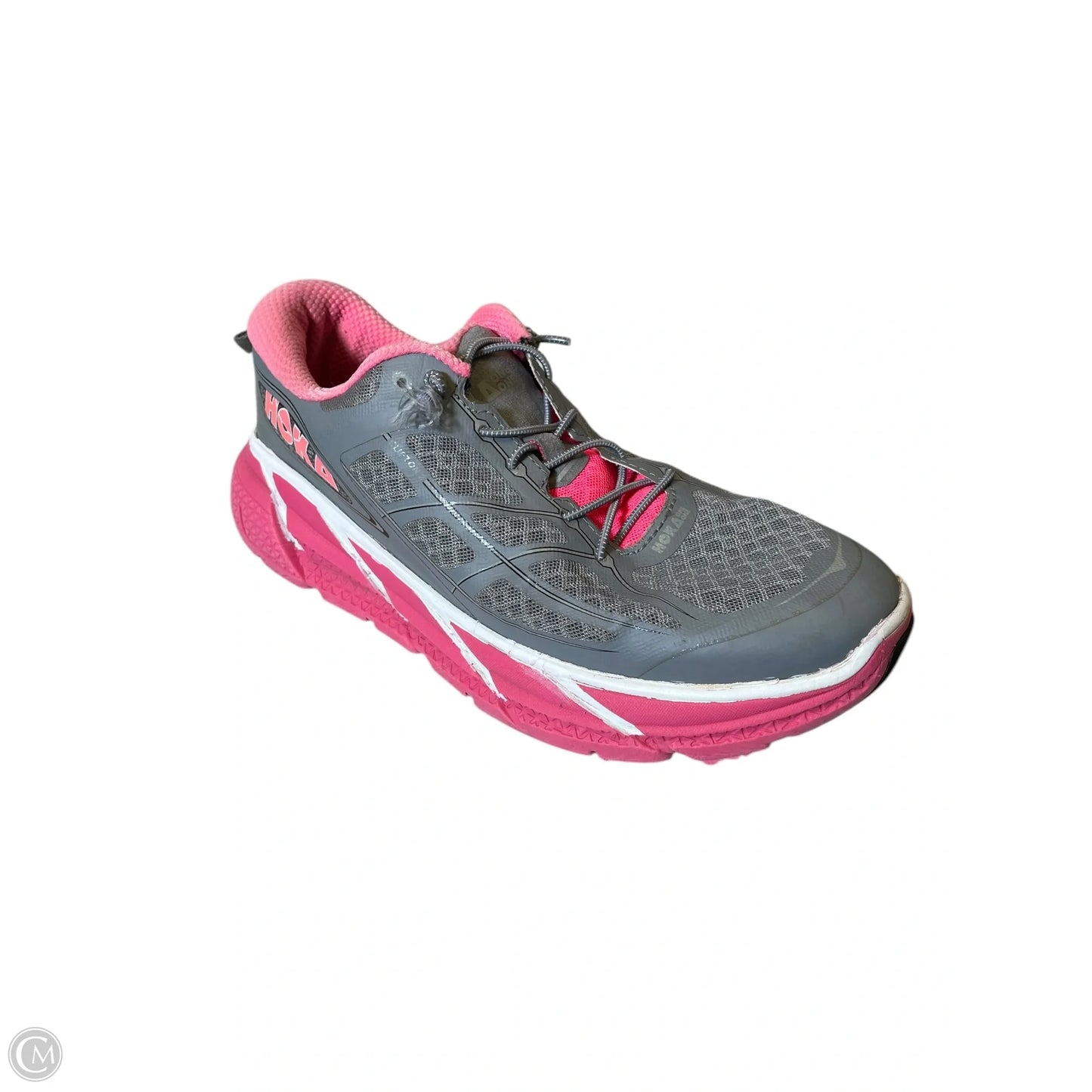 Shoes Athletic By Hoka In Grey & Pink, Size: 10.5