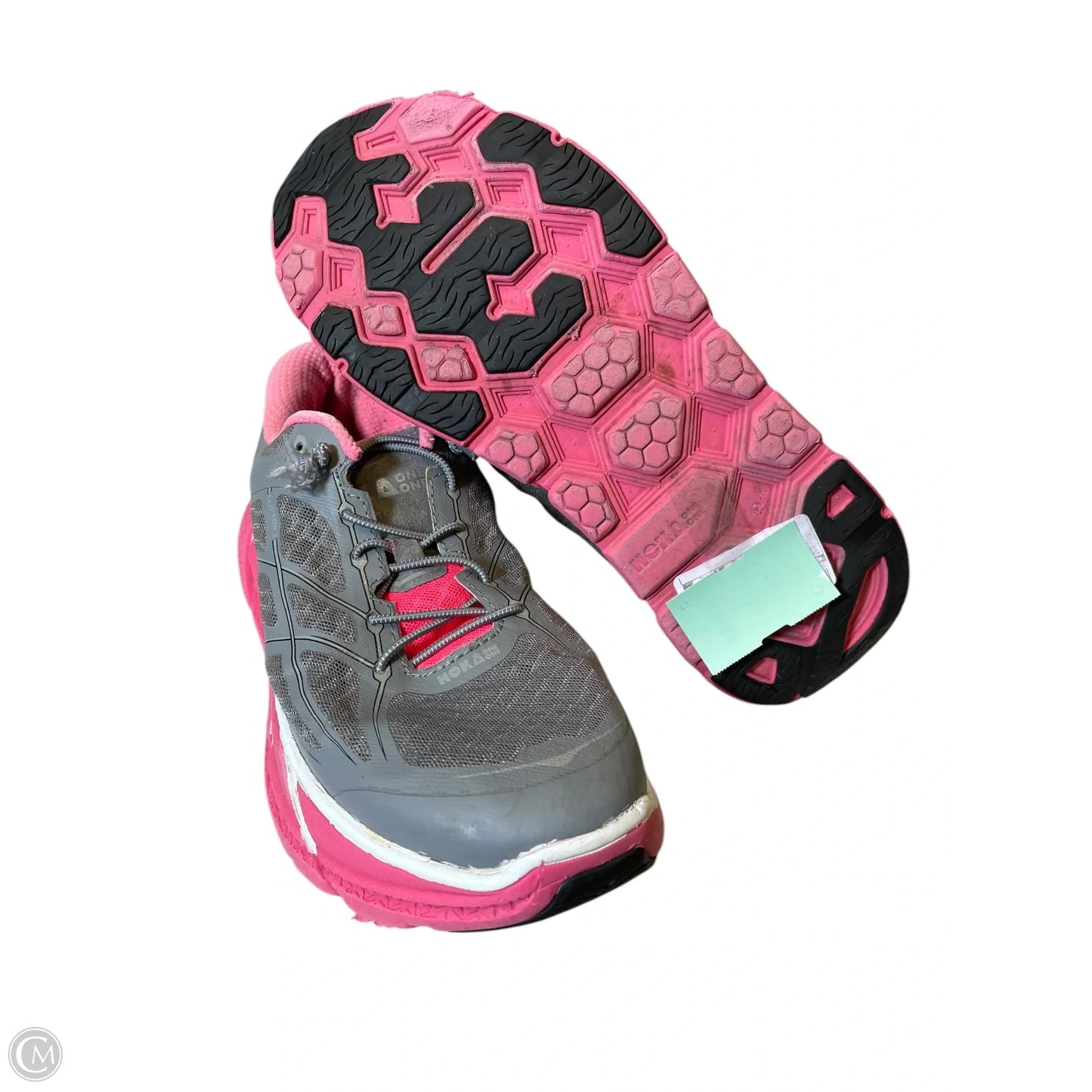 Shoes Athletic By Hoka In Grey & Pink, Size: 10.5