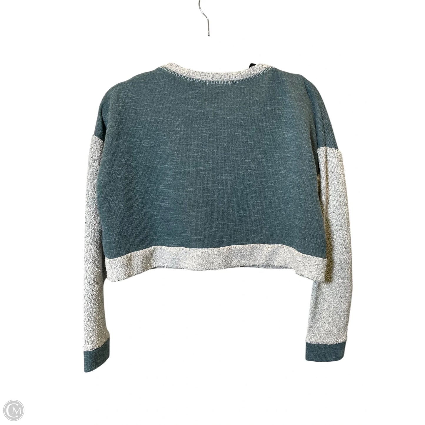 Sweater By Earthbound In Blue & Grey, Size: M