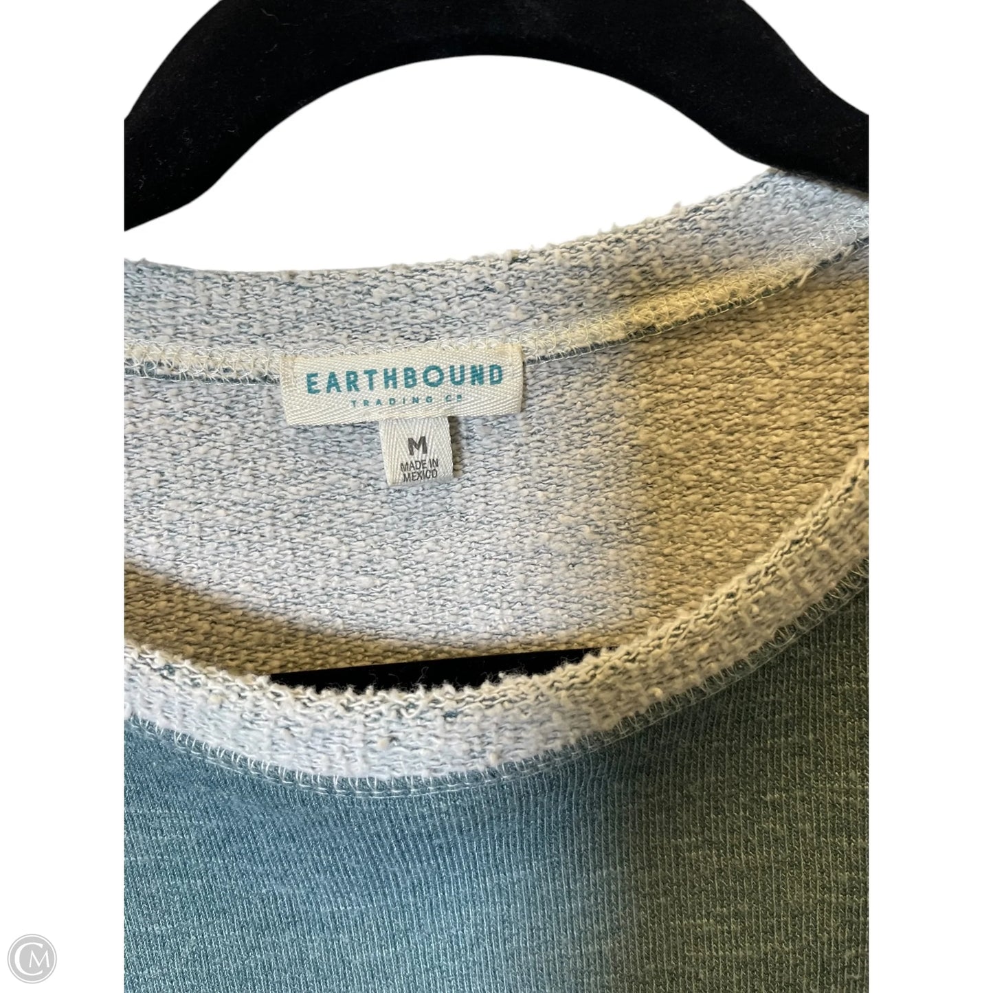 Sweater By Earthbound In Blue & Grey, Size: M