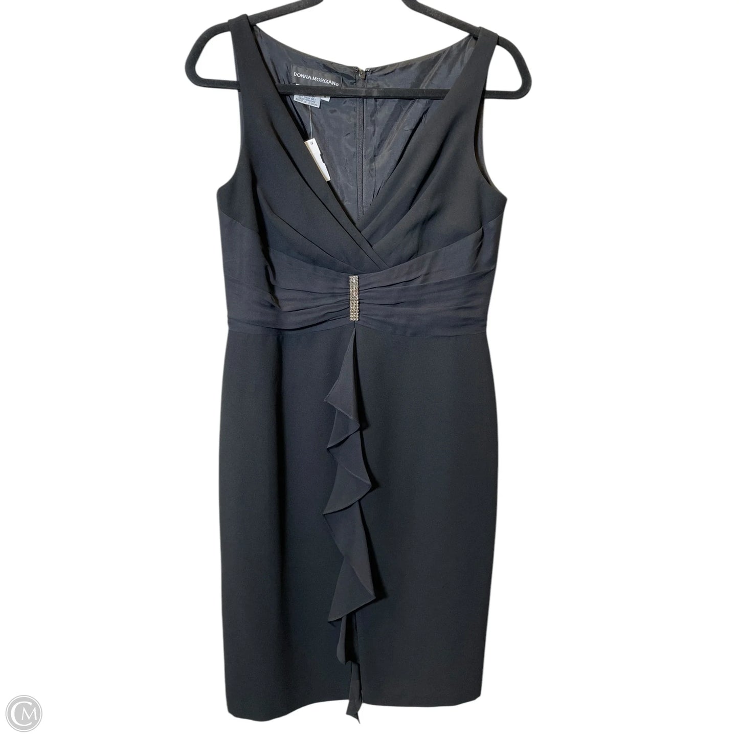 Dress Party Short By Donna Morgan In Black, Size: M