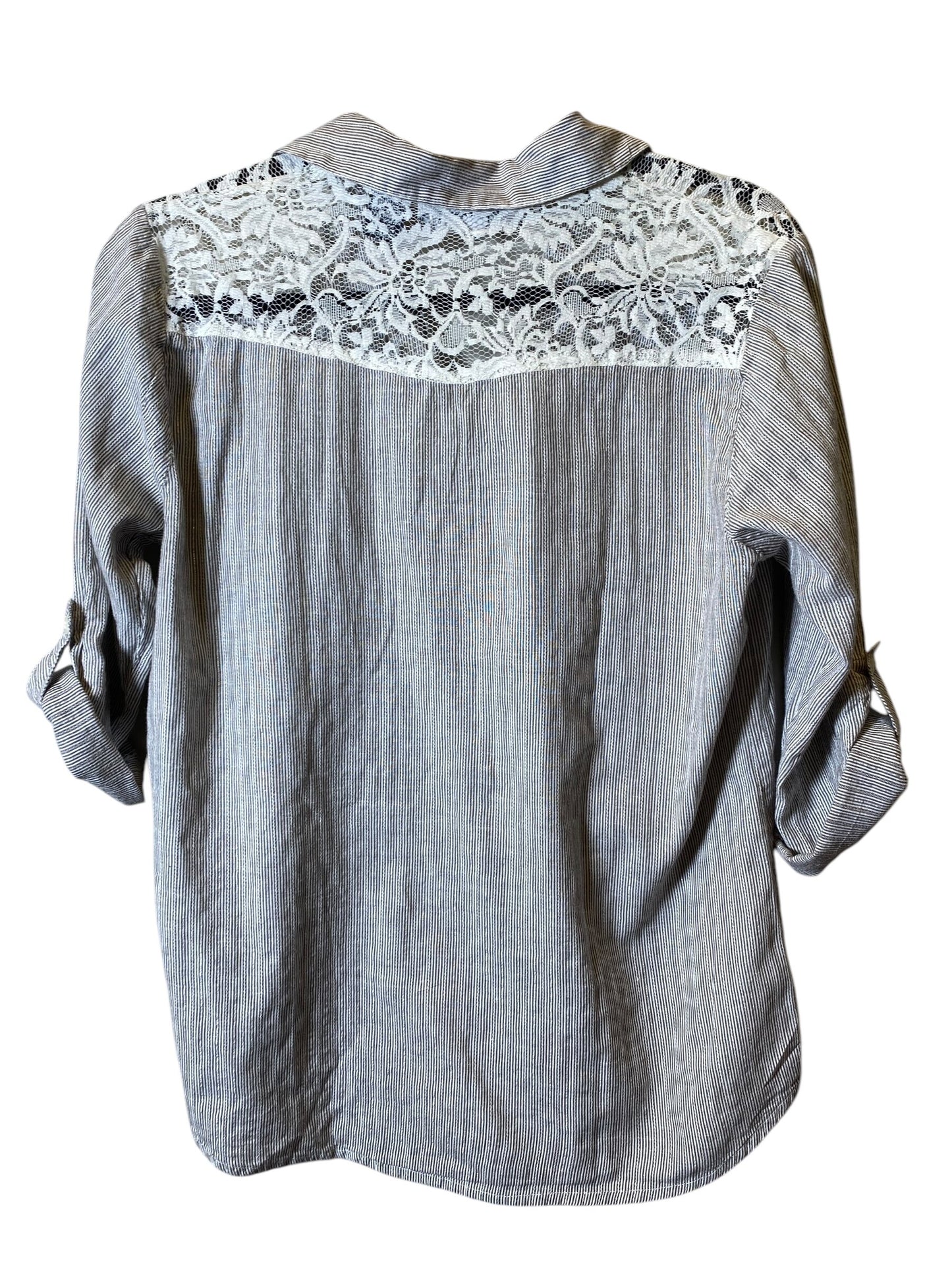 Blouse Long Sleeve By Clothes Mentor Size: L