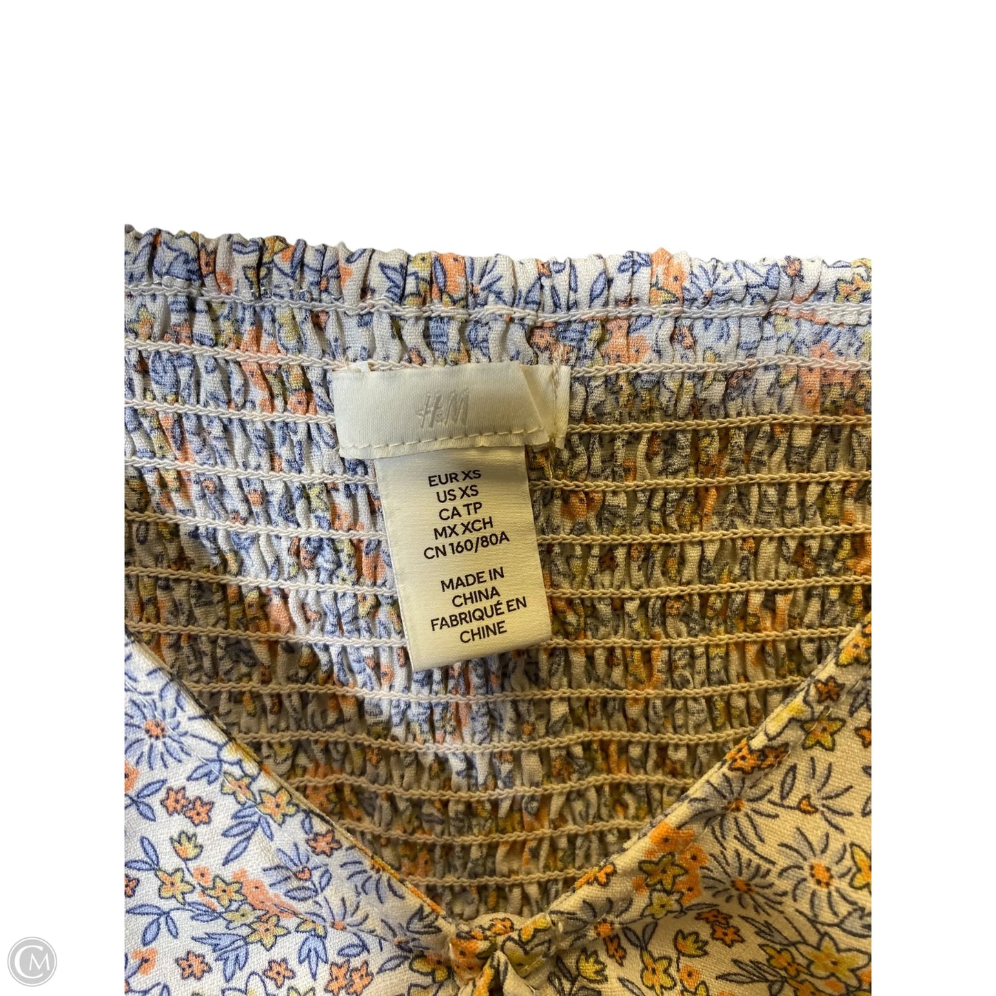 Top Long Sleeve By H&m In Floral Print, Size: Xs