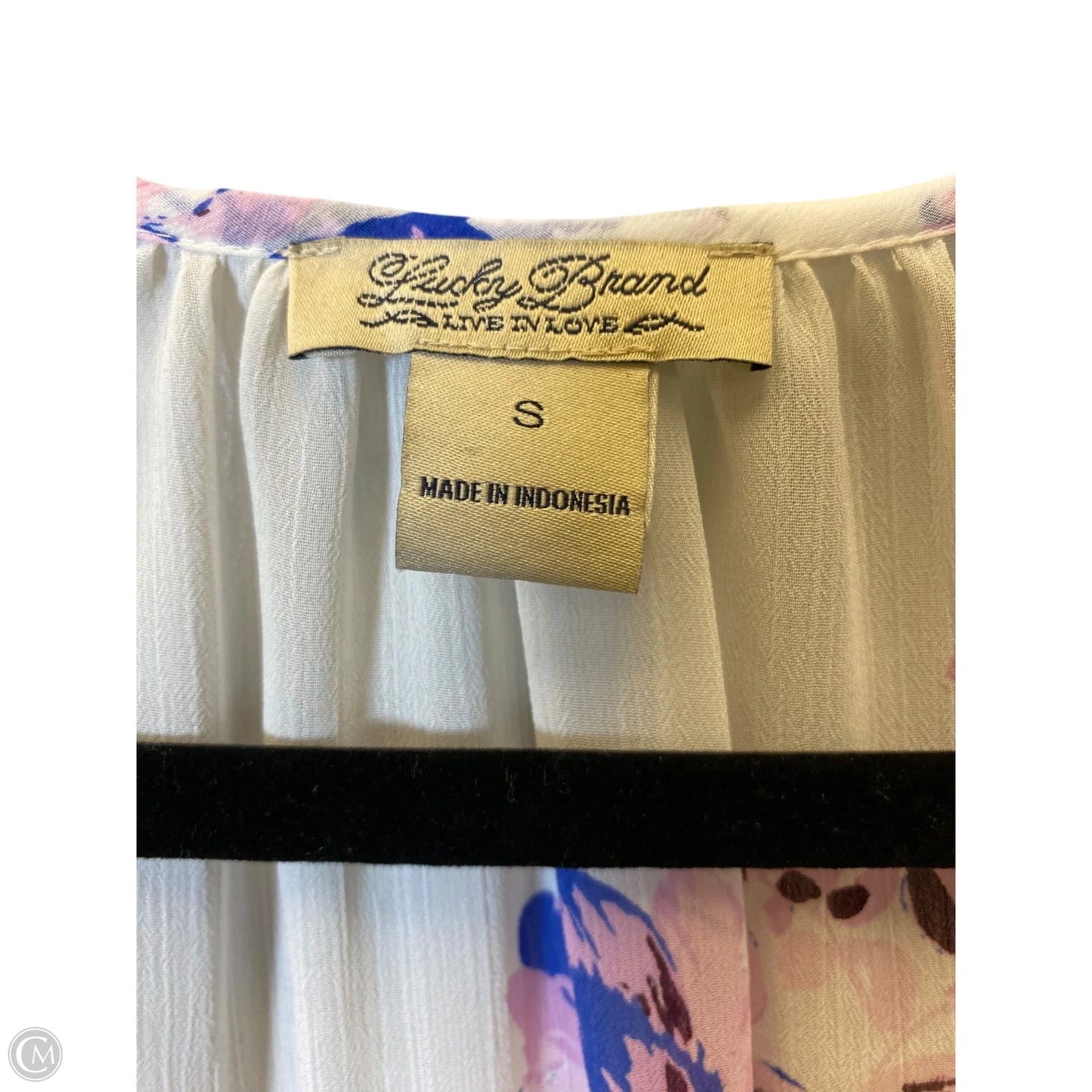 Top Long Sleeve By Lucky Brand In Floral Print, Size: S