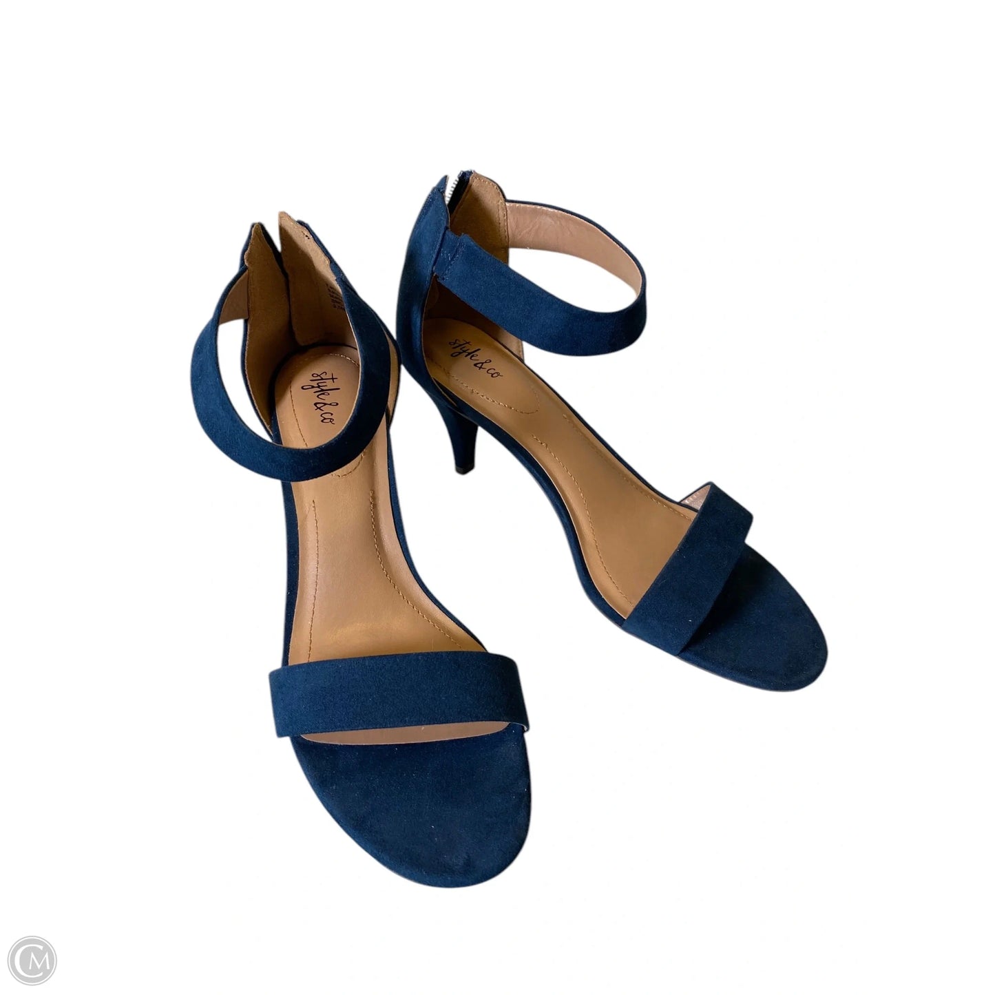 Shoes Heels Kitten By Style And Company In Navy, Size: 9.5