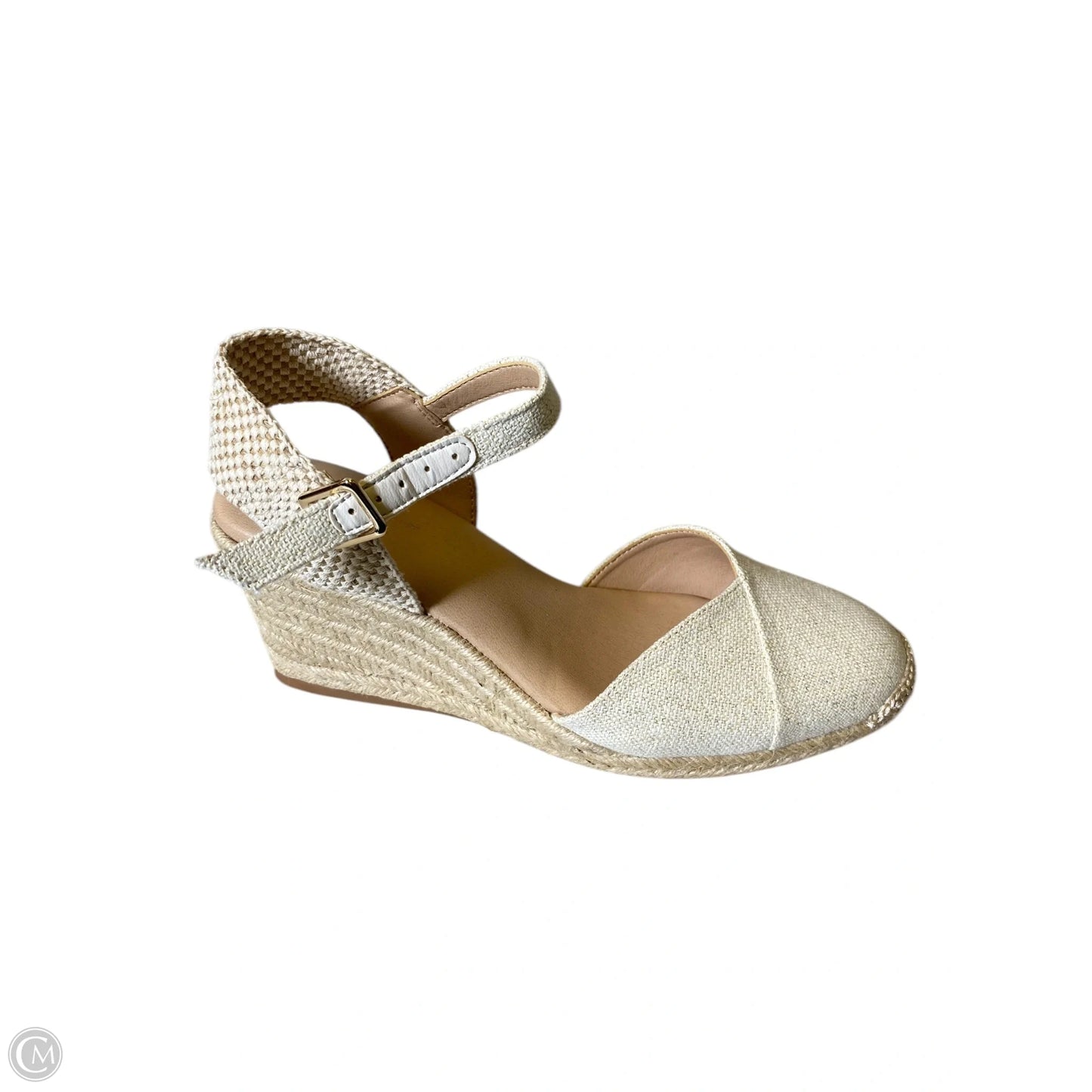 Sandals Heels Wedge By Alex Marie In Cream, Size: 7.5