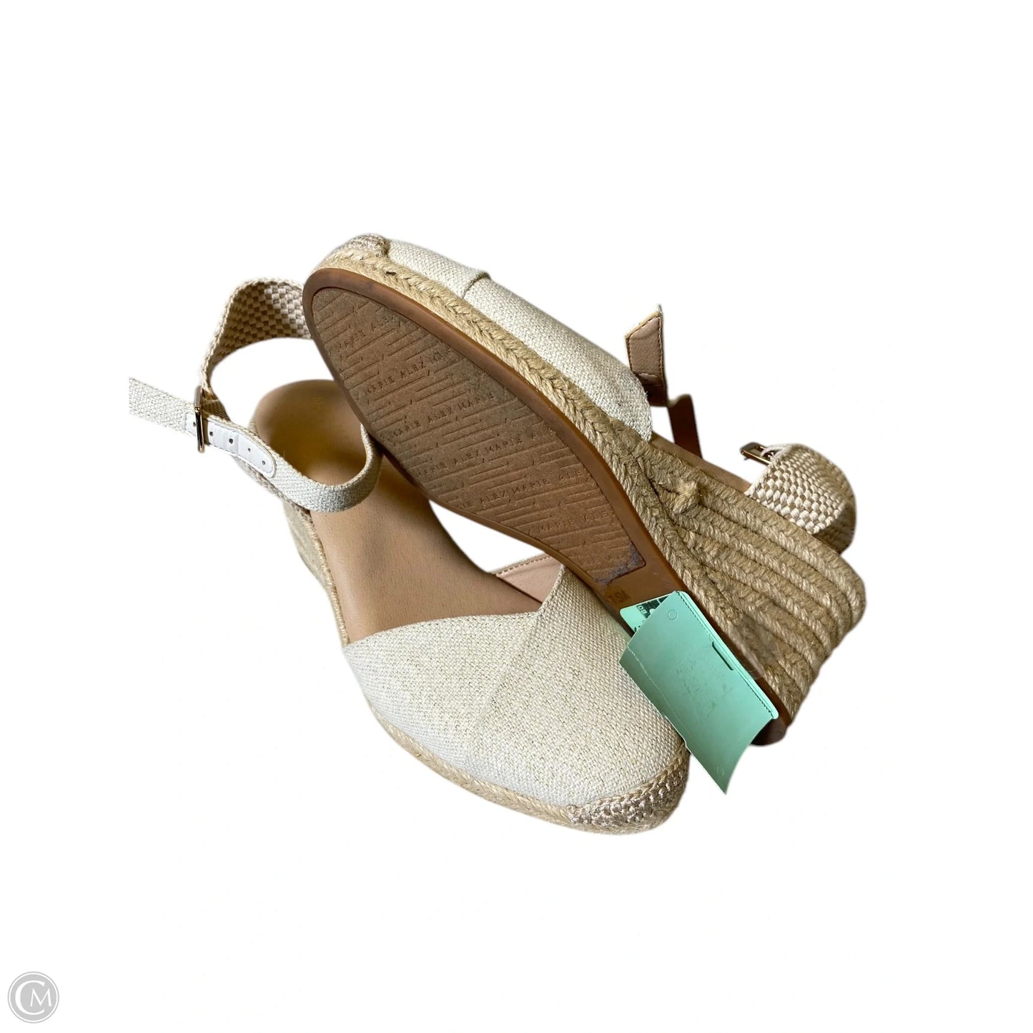 Sandals Heels Wedge By Alex Marie In Cream, Size: 7.5