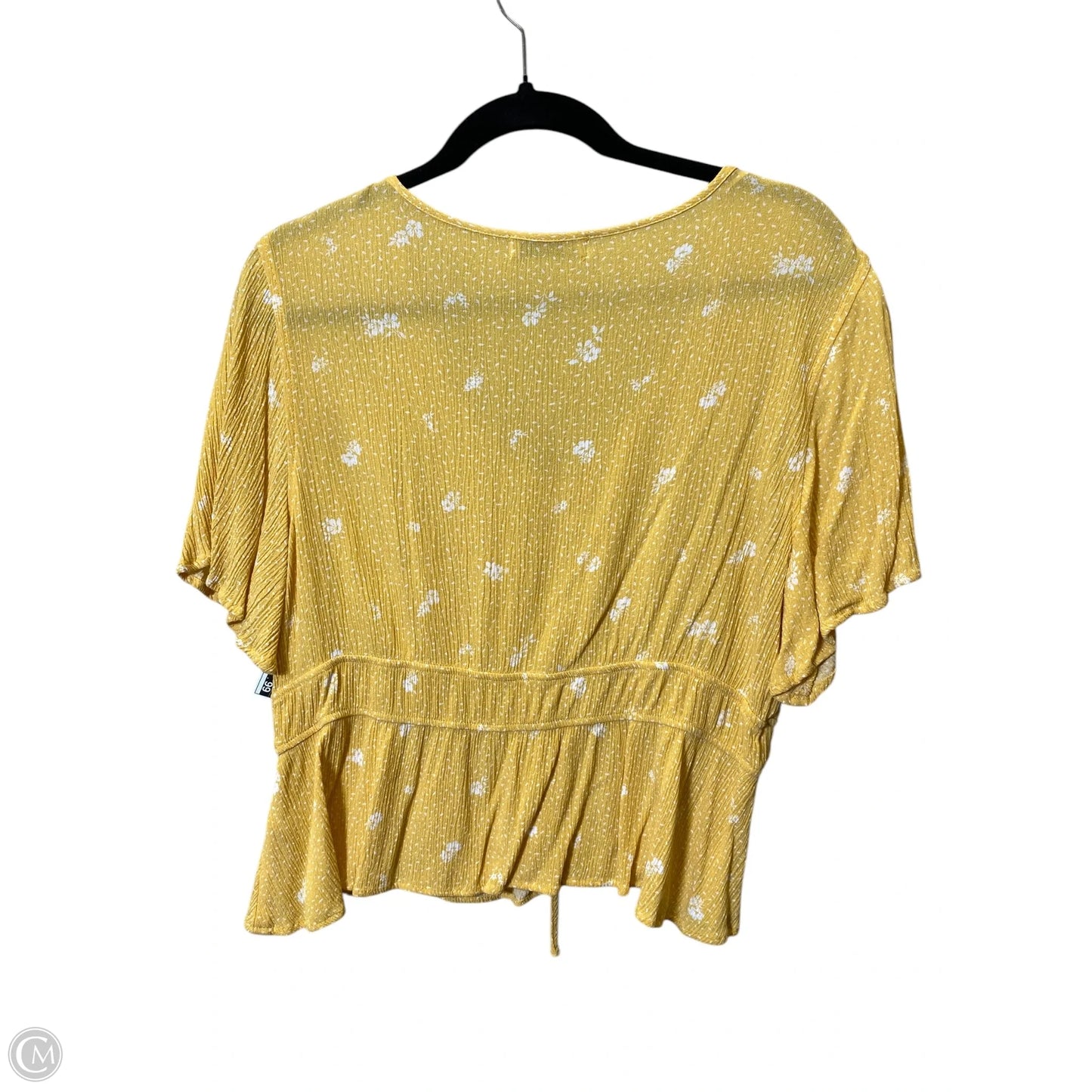 Top Short Sleeve By So In Yellow, Size: Xl