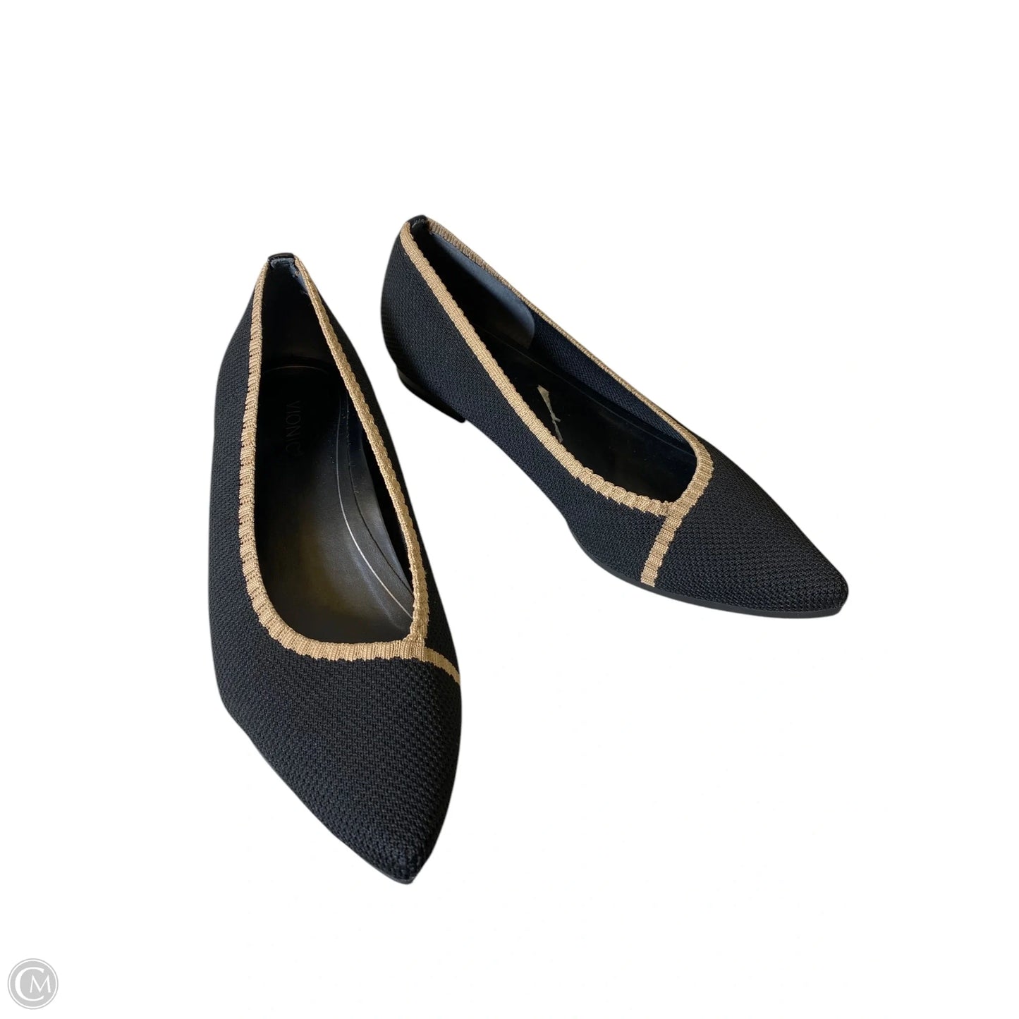 Shoes Flats By Vionic In Black & Tan, Size: 10