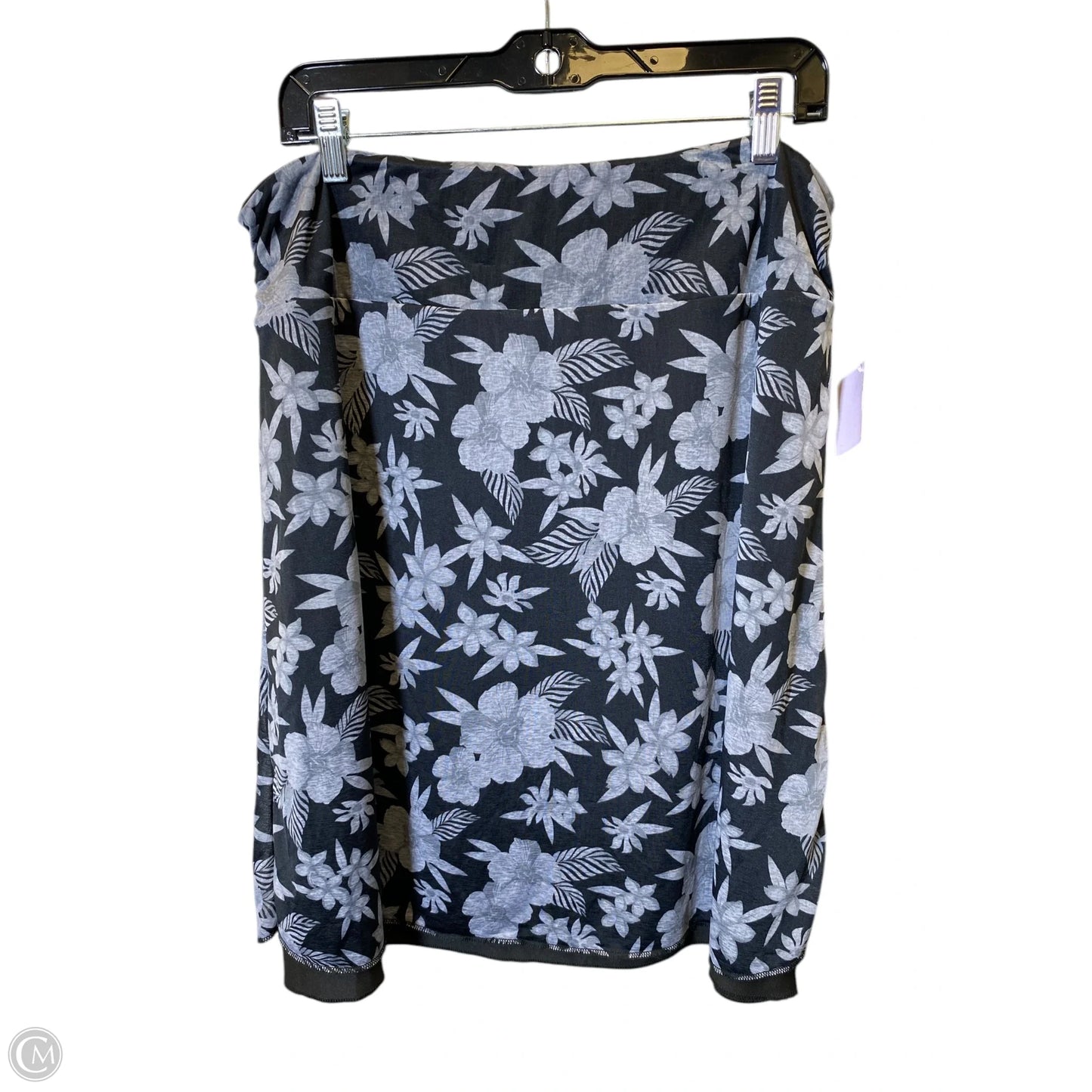 Skirt Midi By Clothes Mentor In Black & Grey, Size: L