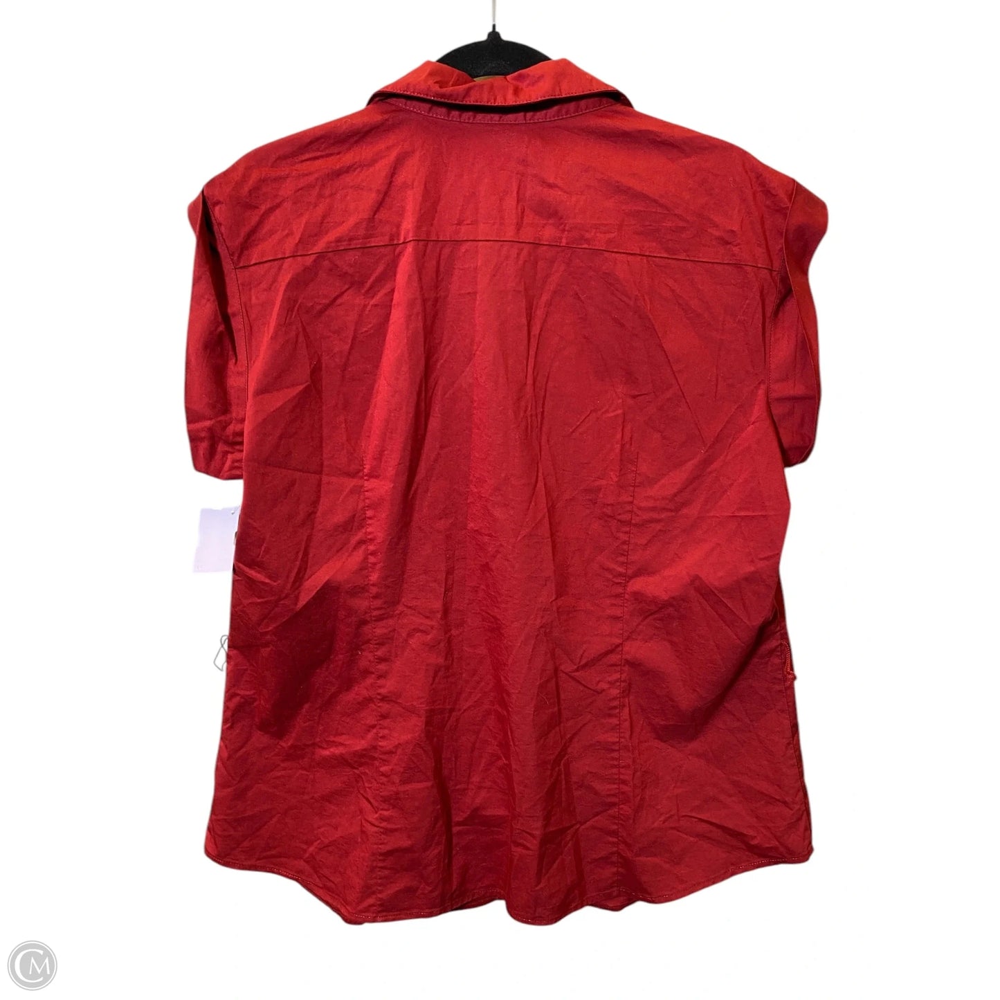 Blouse Short Sleeve By Worthington In Red, Size: Xl