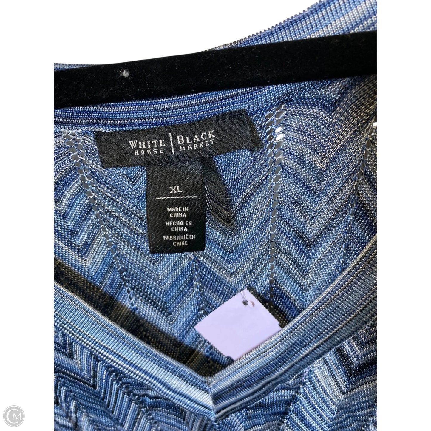 Top Sleeveless By White House Black Market In Blue, Size: Xl