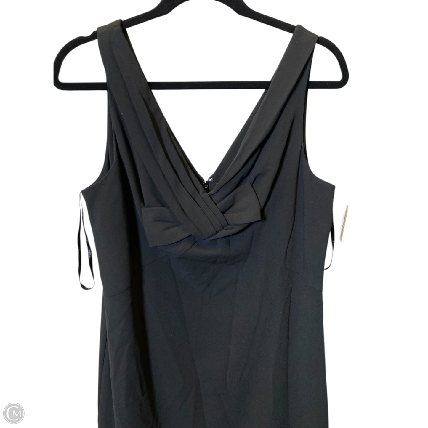 Dress Casual Midi By White House Black Market In Black, Size: L