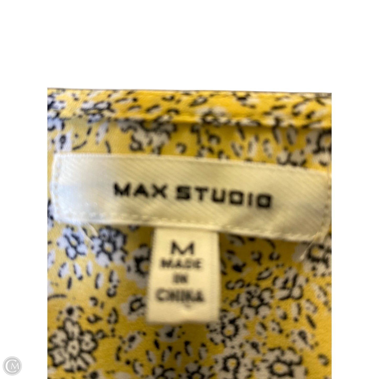 Top Short Sleeve By Max Studio In Floral Print, Size: M