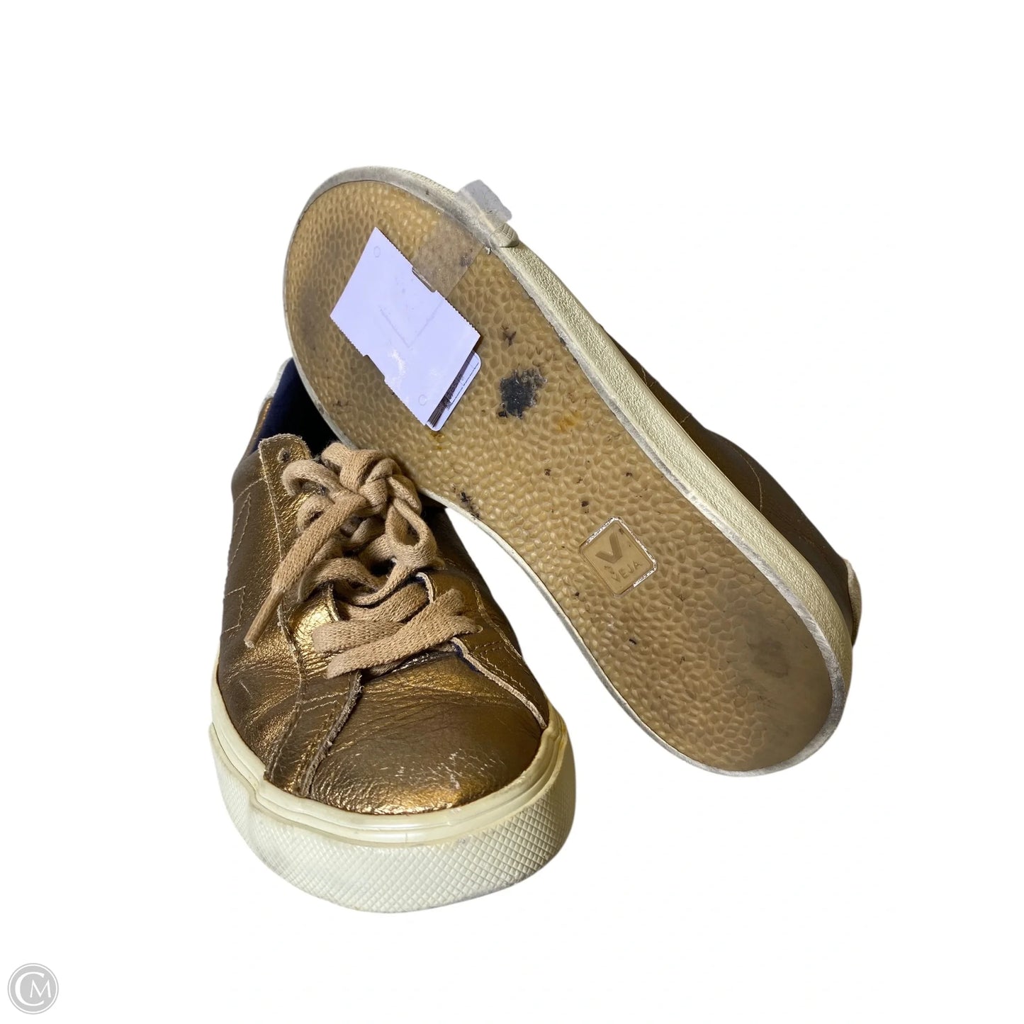 Shoes Flats By Veja In Gold, Size: 6