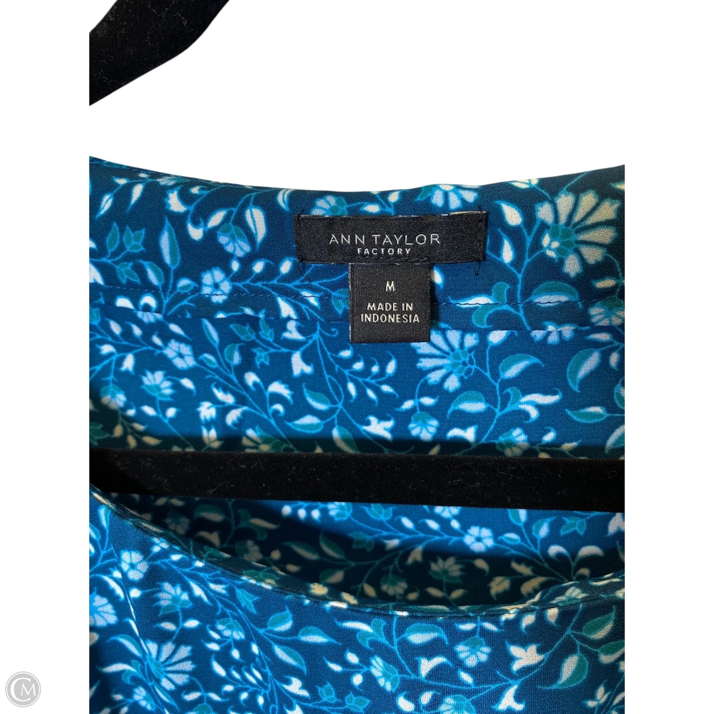 Top 3/4 Sleeve By Ann Taylor In Blue, Size: M