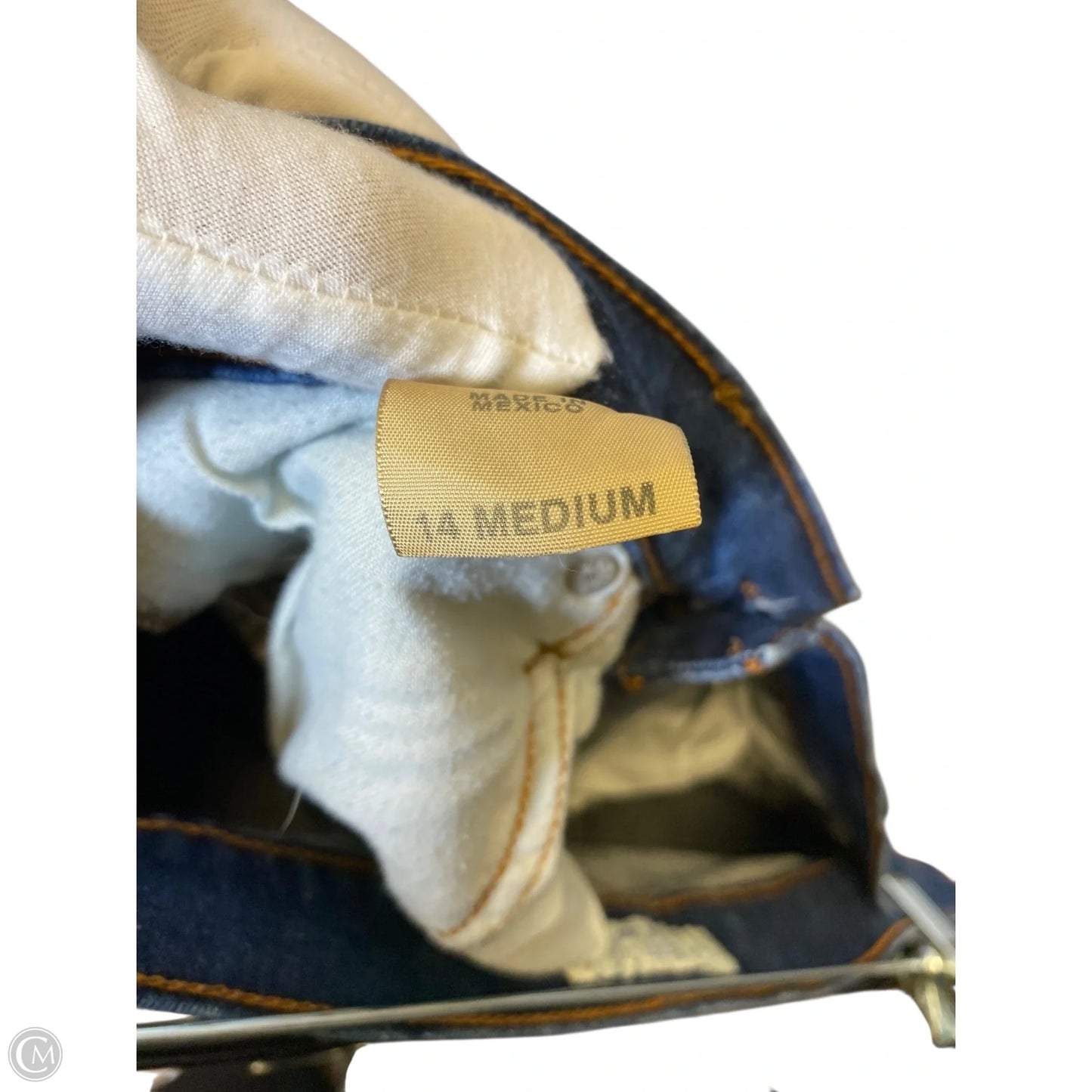 Jeans Boot Cut By Levis In Blue Denim, Size: 14