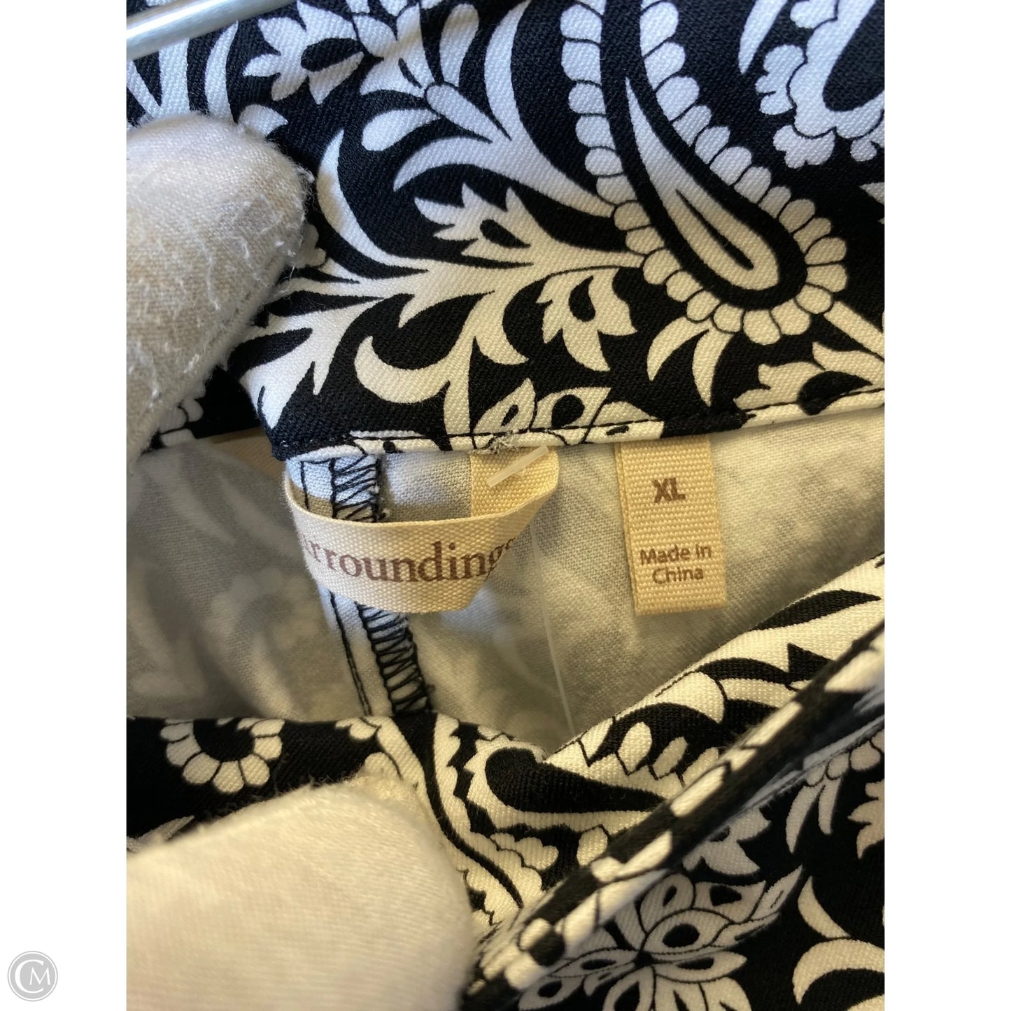 Capris By Soft Surroundings In Black & White, Size: Xl