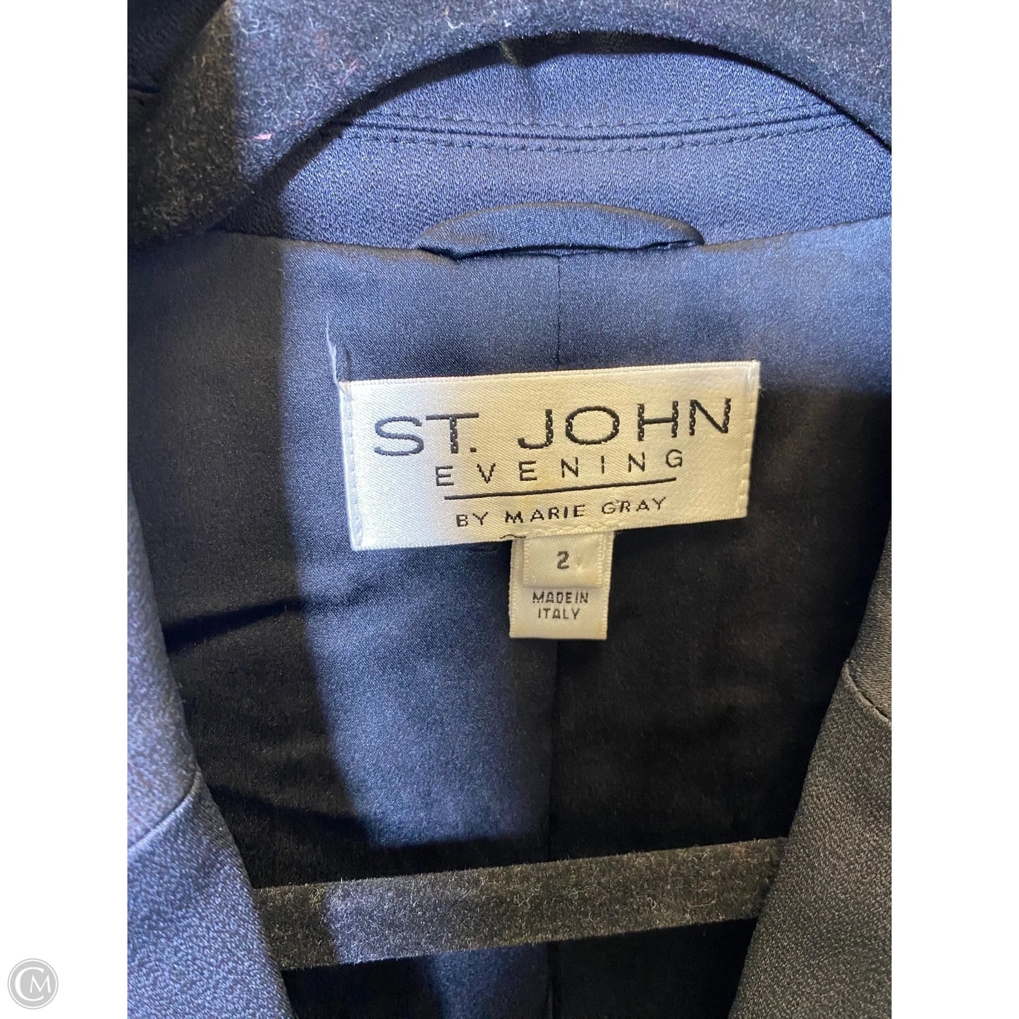 Blazer Luxury Designer By St John Collection In Black, Size: 2