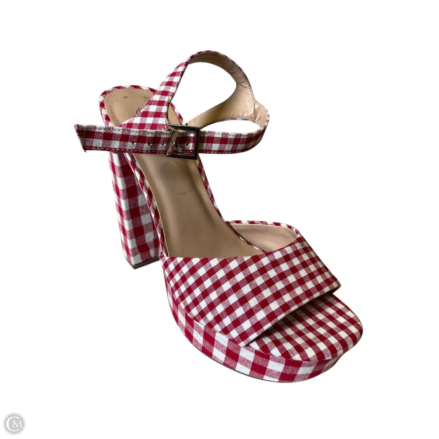 Shoes Heels Block By Call It Spring In Plaid Pattern, Size: 9